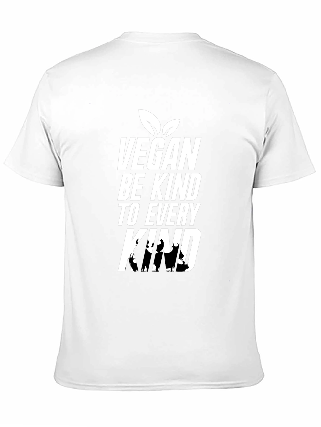 Black Vegan Be Kind T-Shirt, Animal Lover Tee view 11