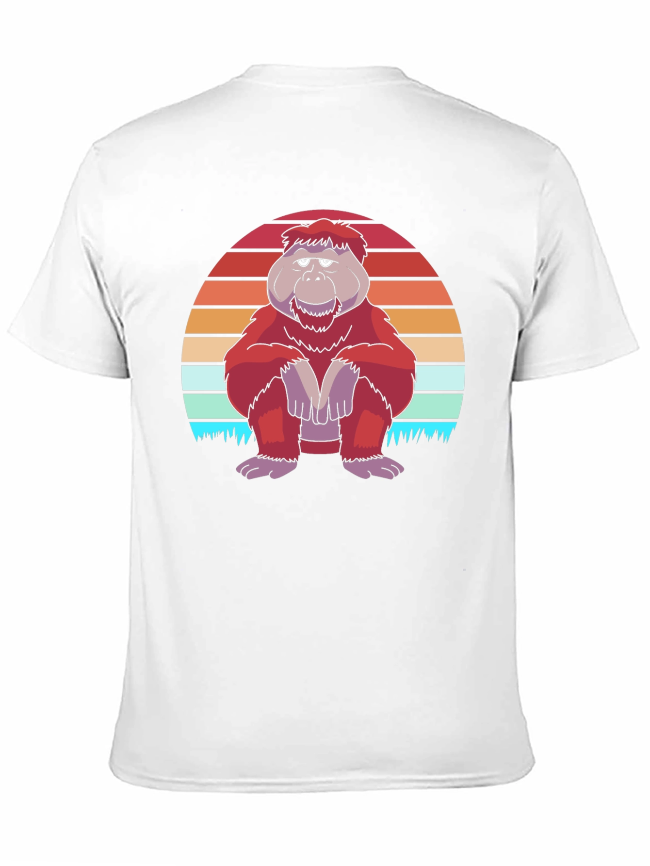 Black Retro Orangutan Graphic Tee - Comfort Fit view 11