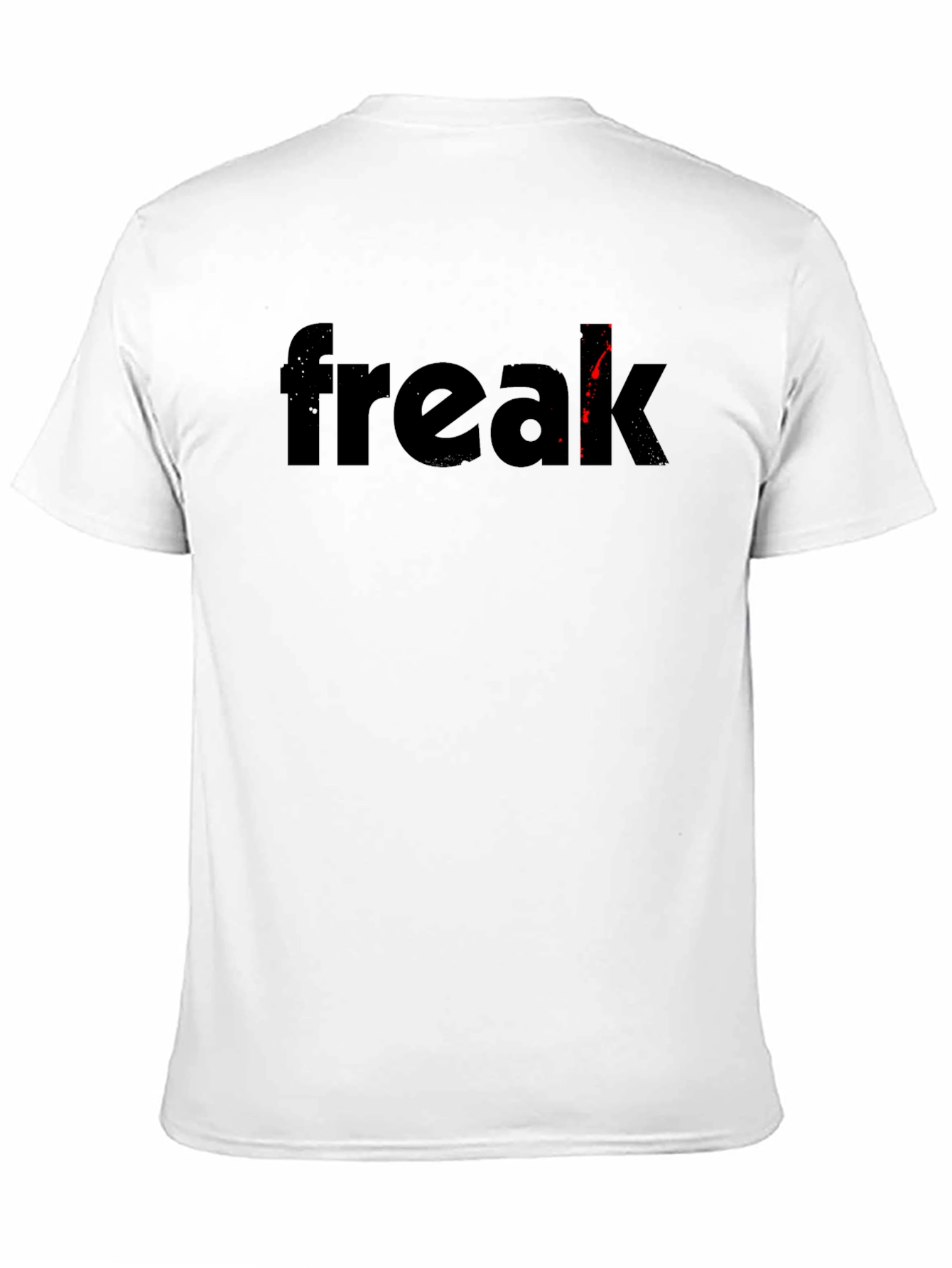 Black Freak Graphic Tee - Black Cotton Blend Shirt view 11