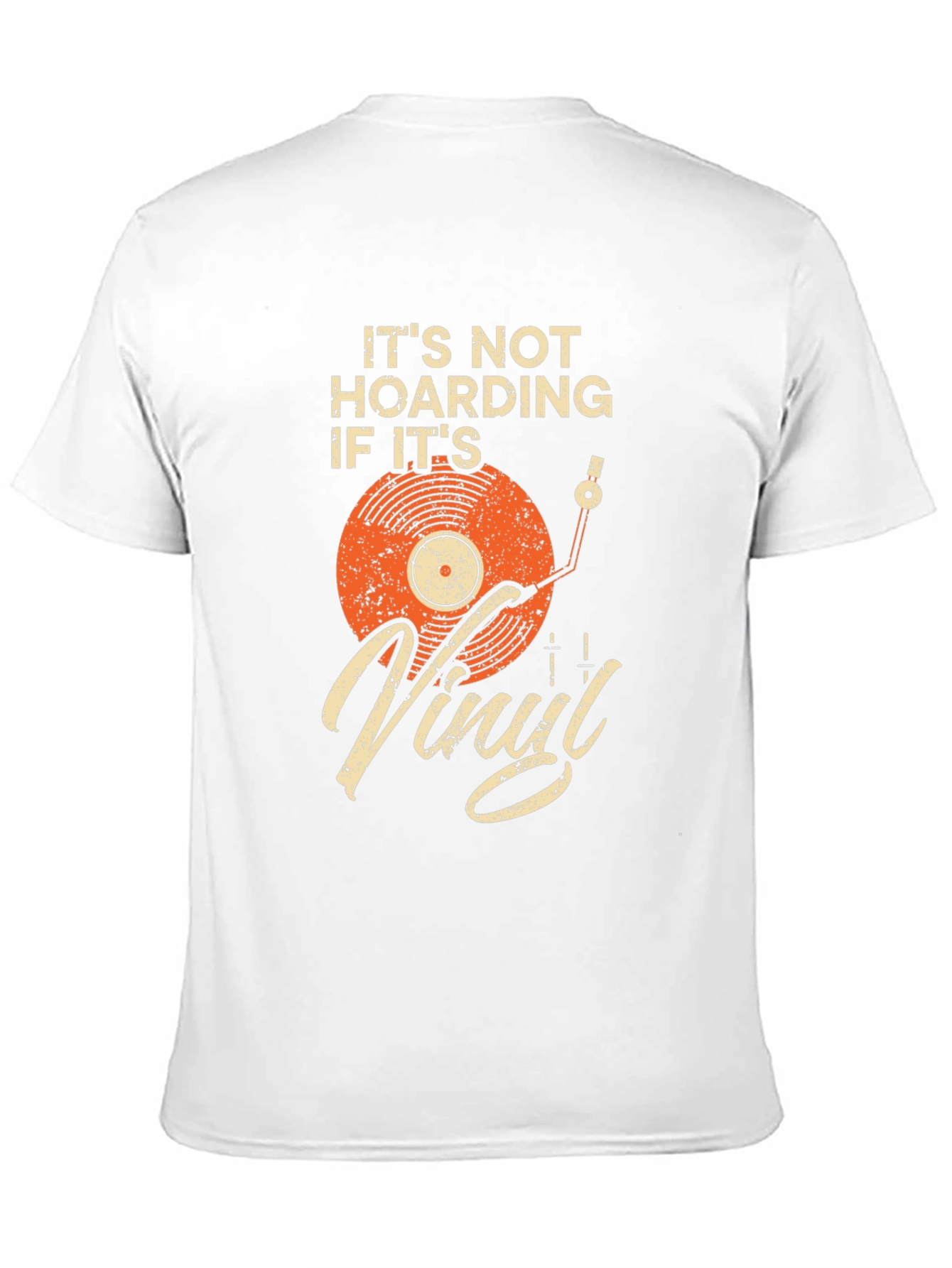 Black Vinyl Record Lover T-Shirt - It's Not Hoarding view 11