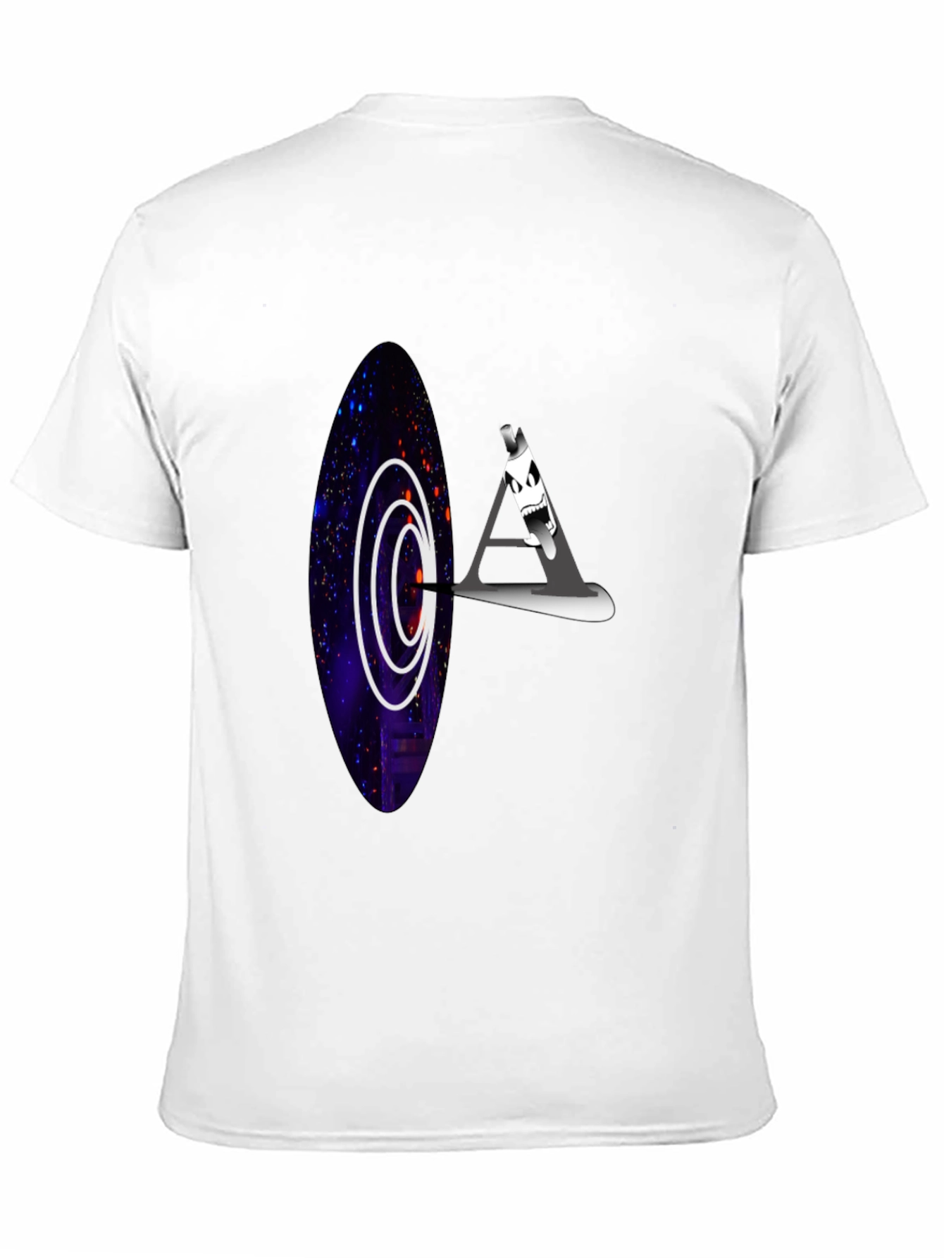 Black Cosmic Portal T-Shirt - Unique Graphic Tee view 11