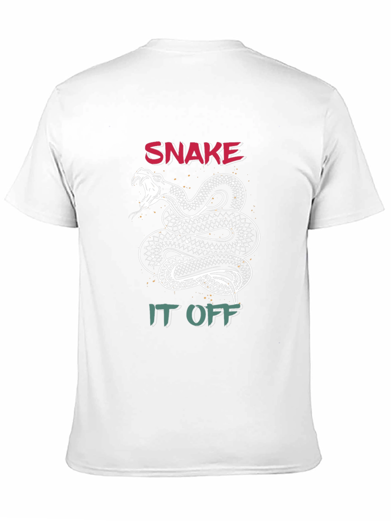 Black Snake It Off Graphic T-Shirt - Black Crew Neck view 11