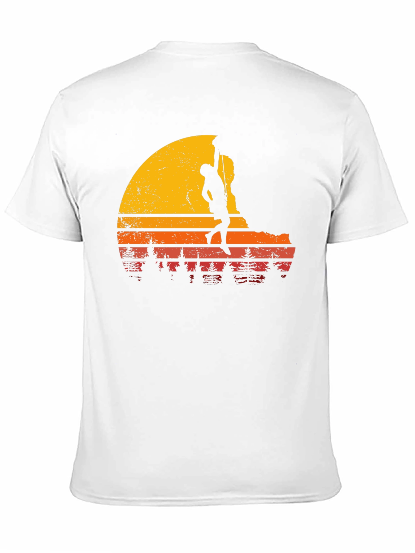 Black Retro Climbing T-Shirt - Adventure Awaits! view 11