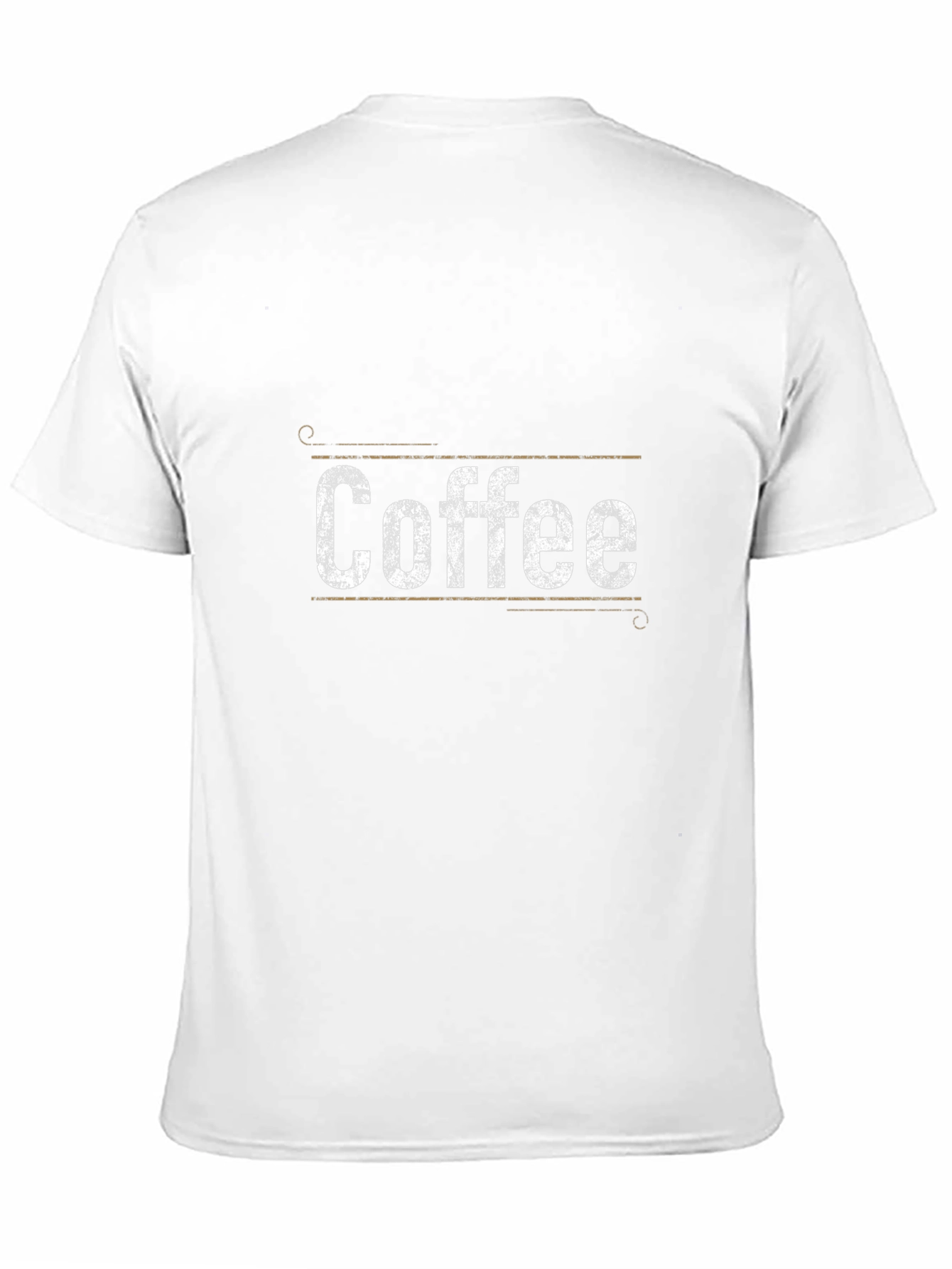 Black Distressed Coffee Graphic Tee - Unisex Black Shirt view 11