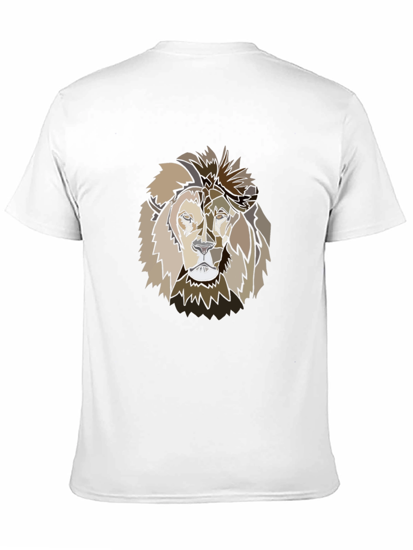 Black Abstract Lion Graphic Tee - Stylish Menswear view 11