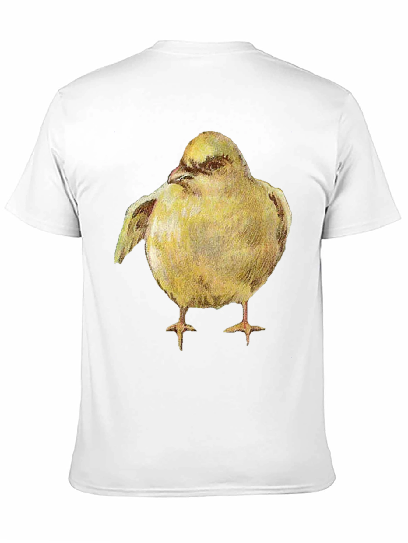 Black Yellow Bird Graphic Tee - Unisex Black T-Shirt view 11