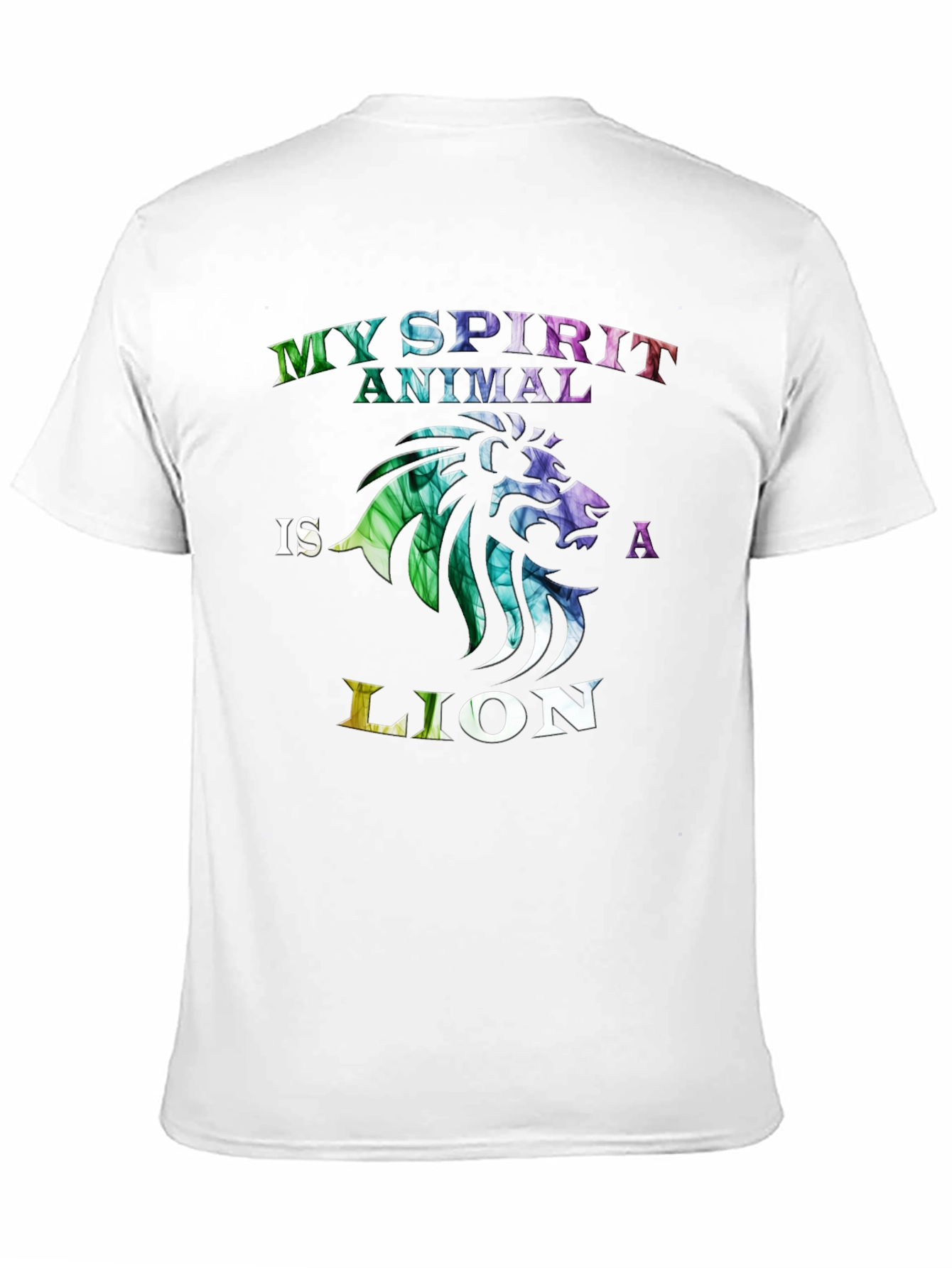 Black My Spirit Animal is a Lion T-Shirt view 11