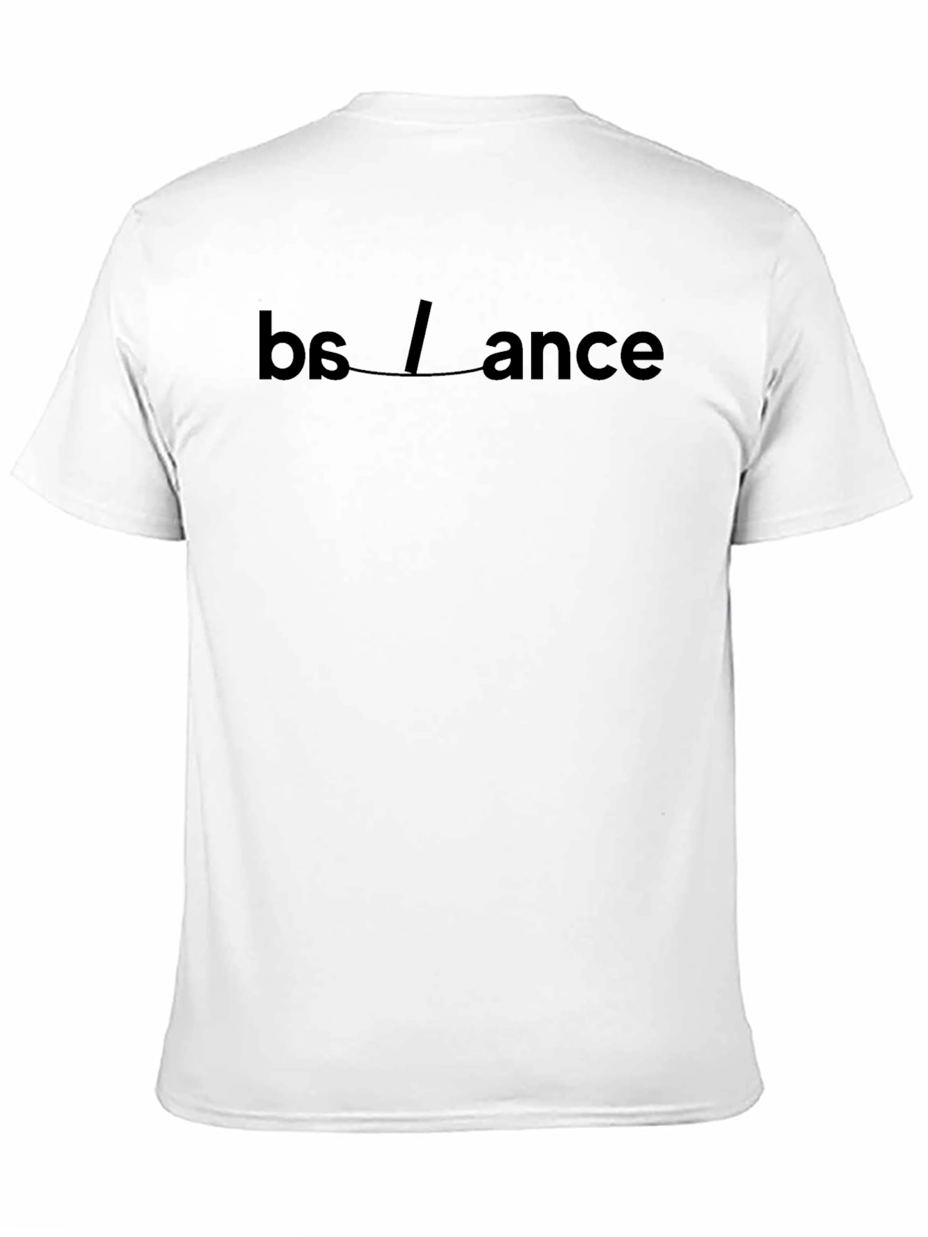 Black Balance Graphic Print Black T-Shirt view 11