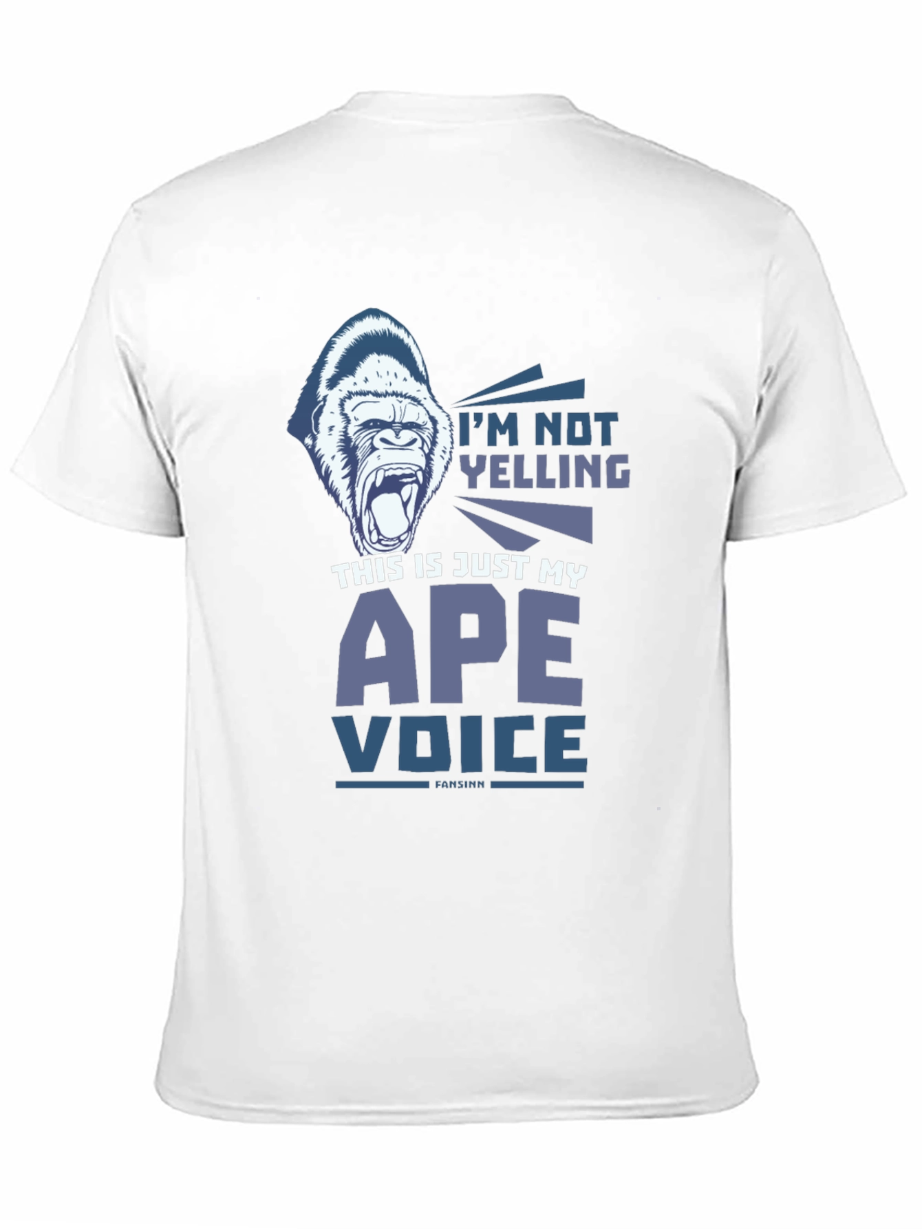 Black Ape Voice Men's Black T-Shirt view 11