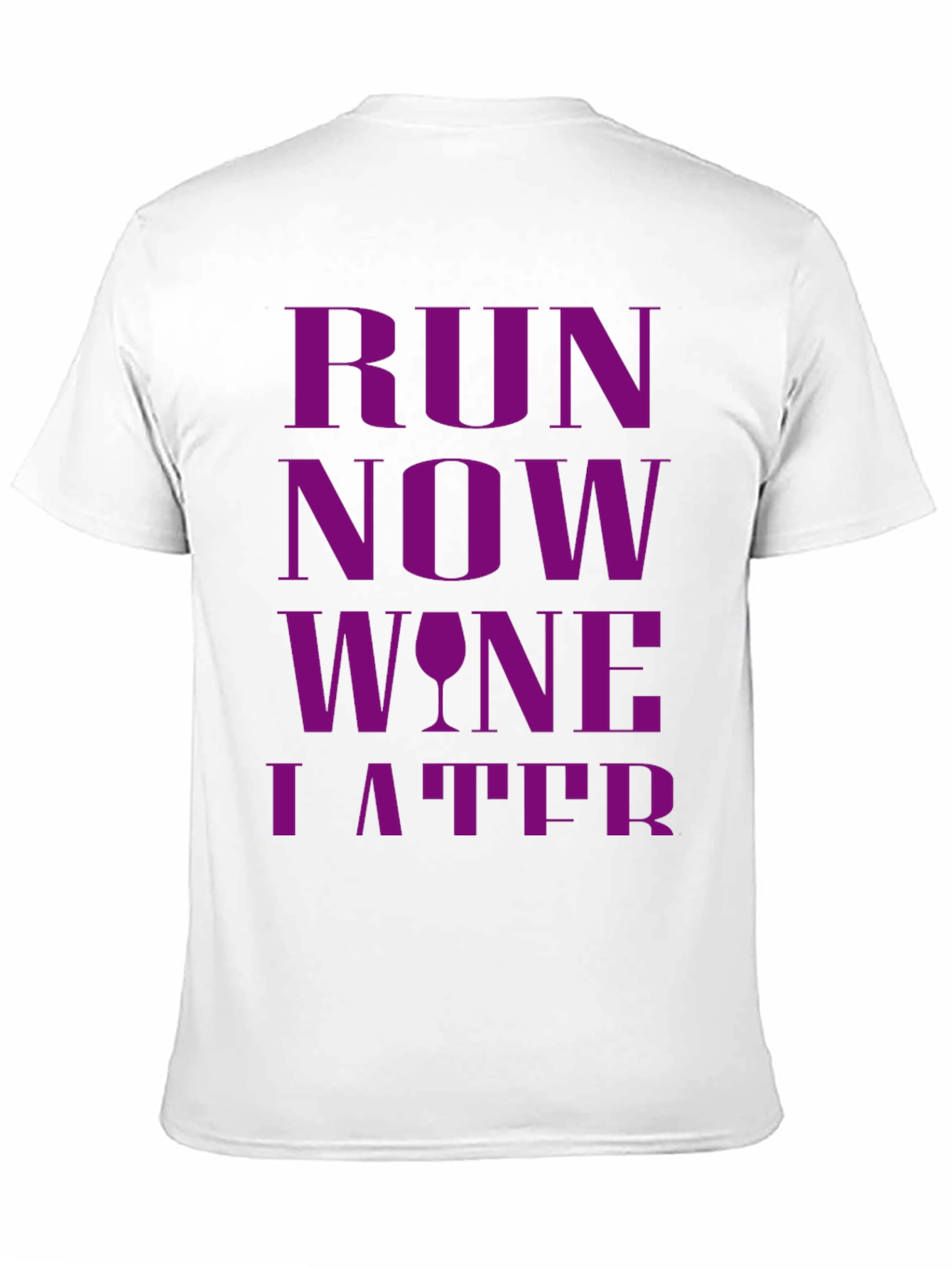 Black Run Now Wine Later Graphic T-Shirt view 11