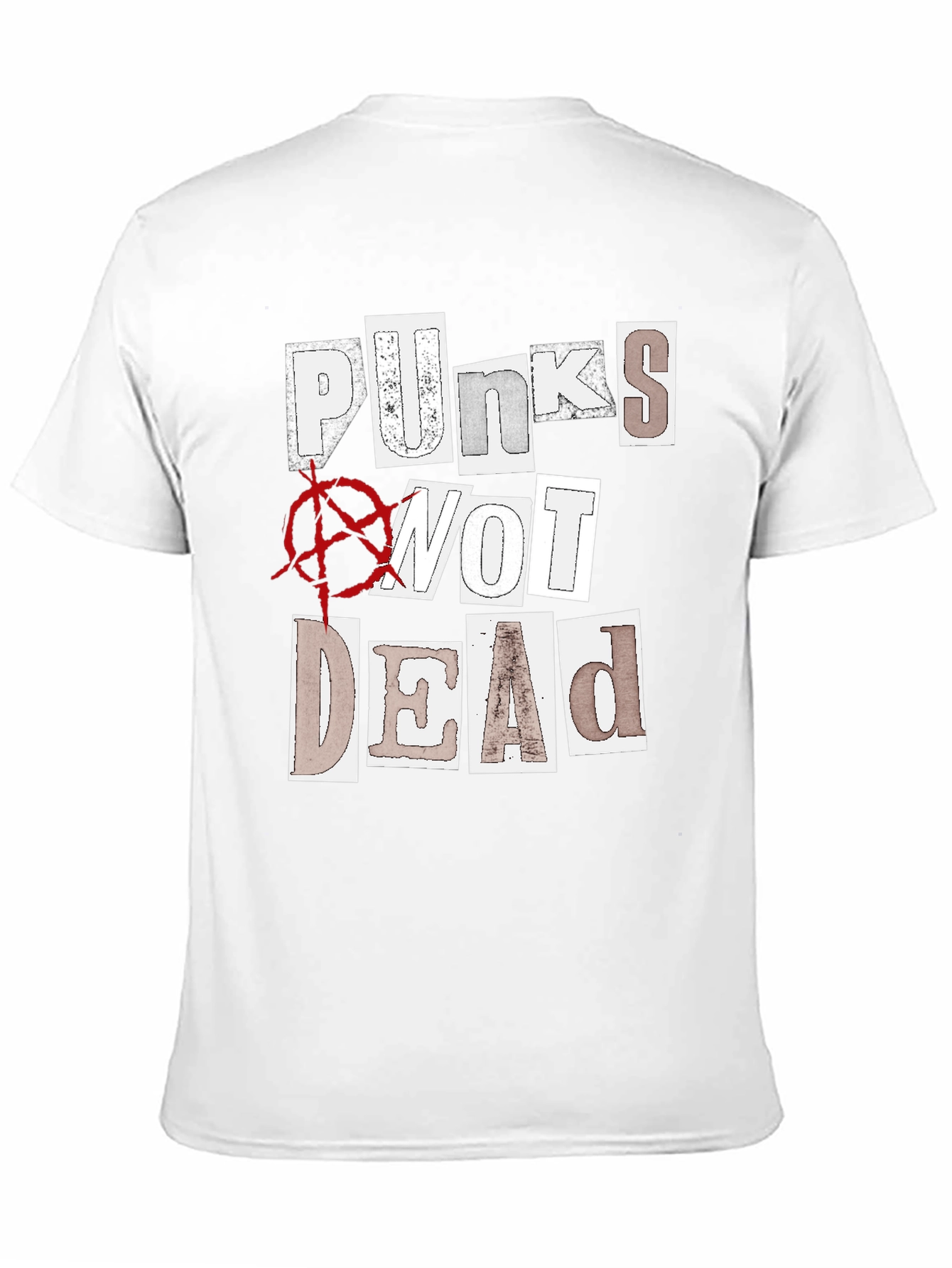 Black Punks Not Dead Graphic T-Shirt - Black view 11