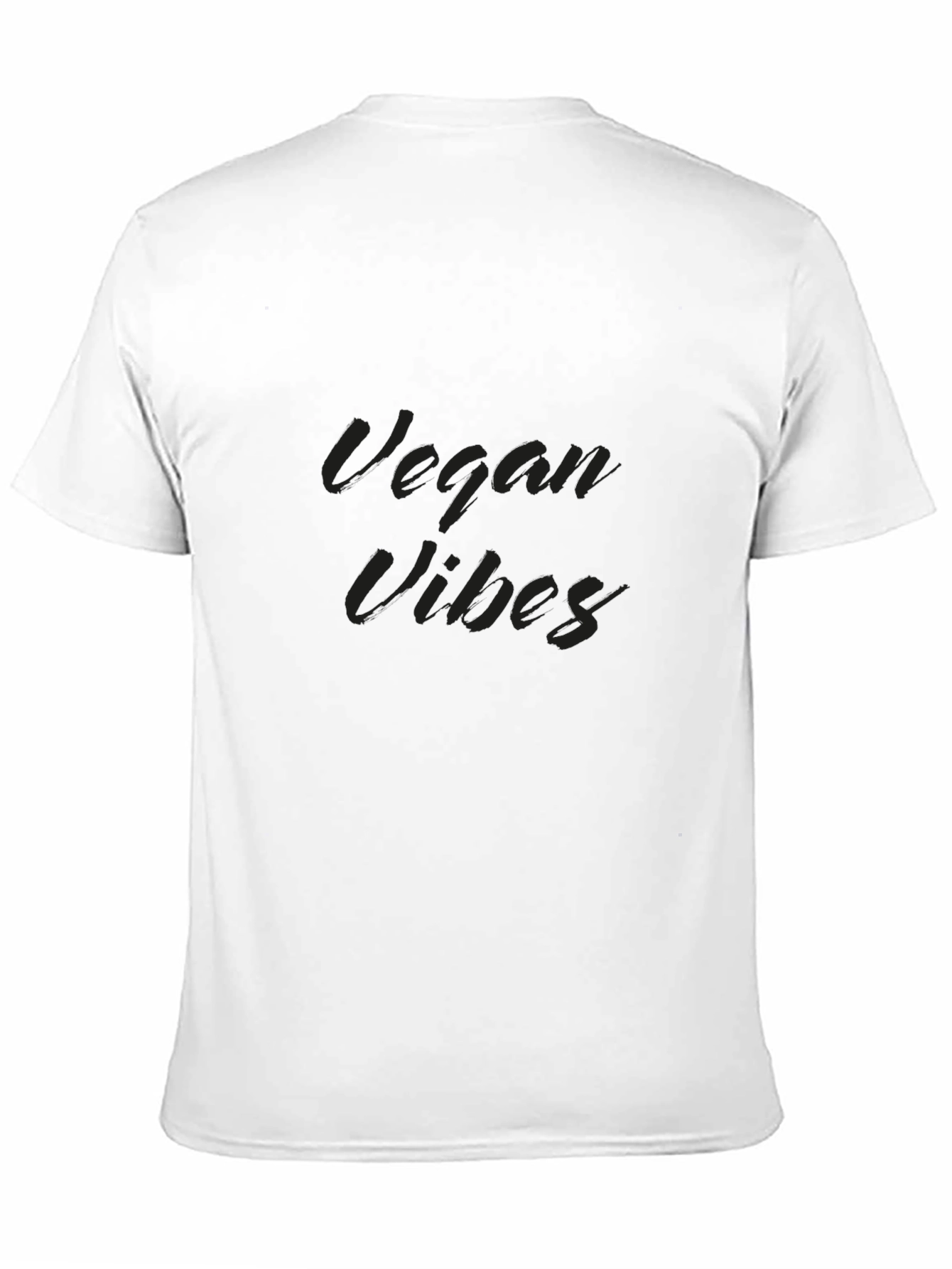 Black Vegan Vibes Black T-Shirt view 11
