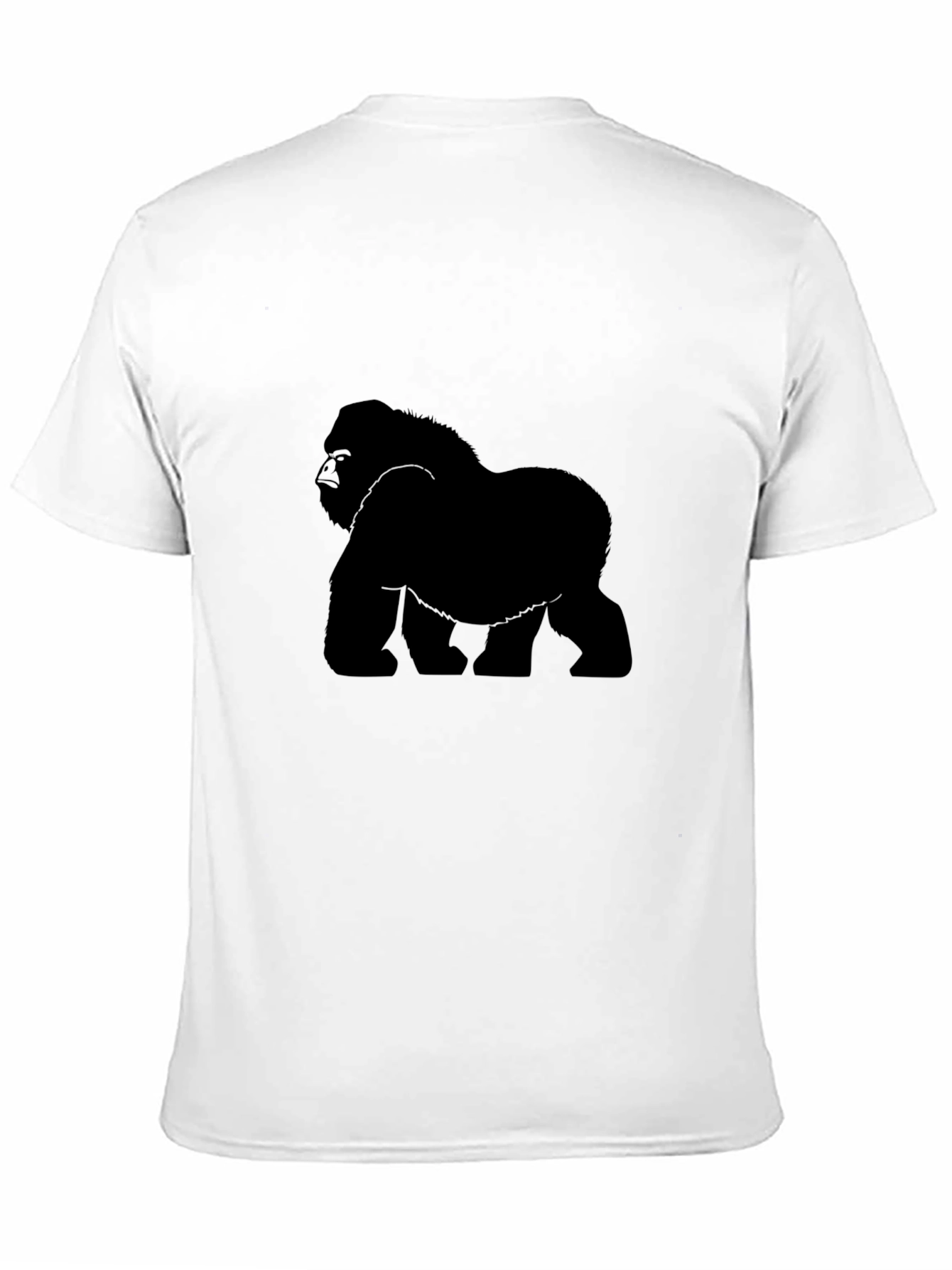 Black Gorilla Graphic T-Shirt - Black Crew Neck view 11