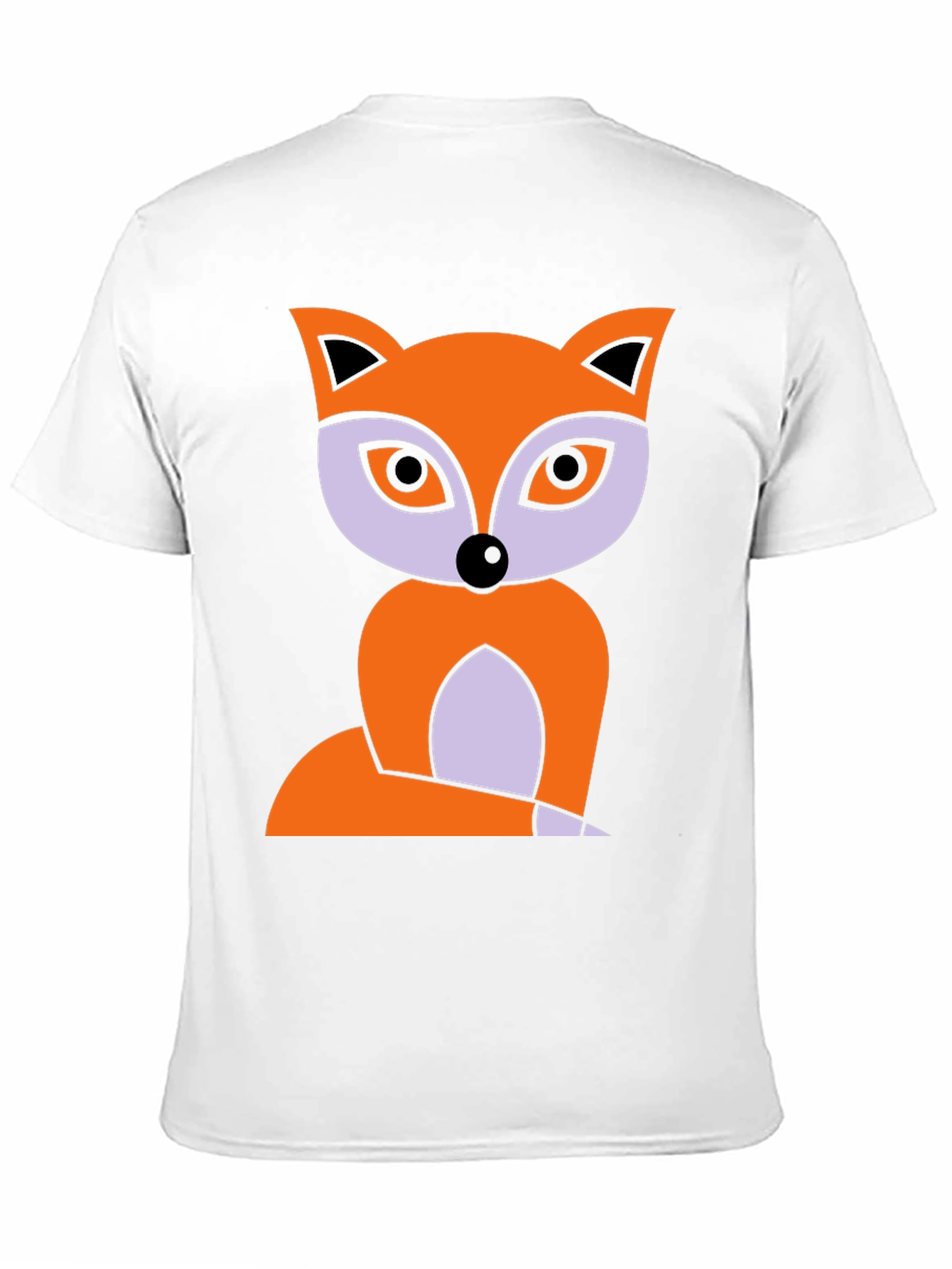 Black Fox Graphic Print T-Shirt - Black Cotton Tee view 11