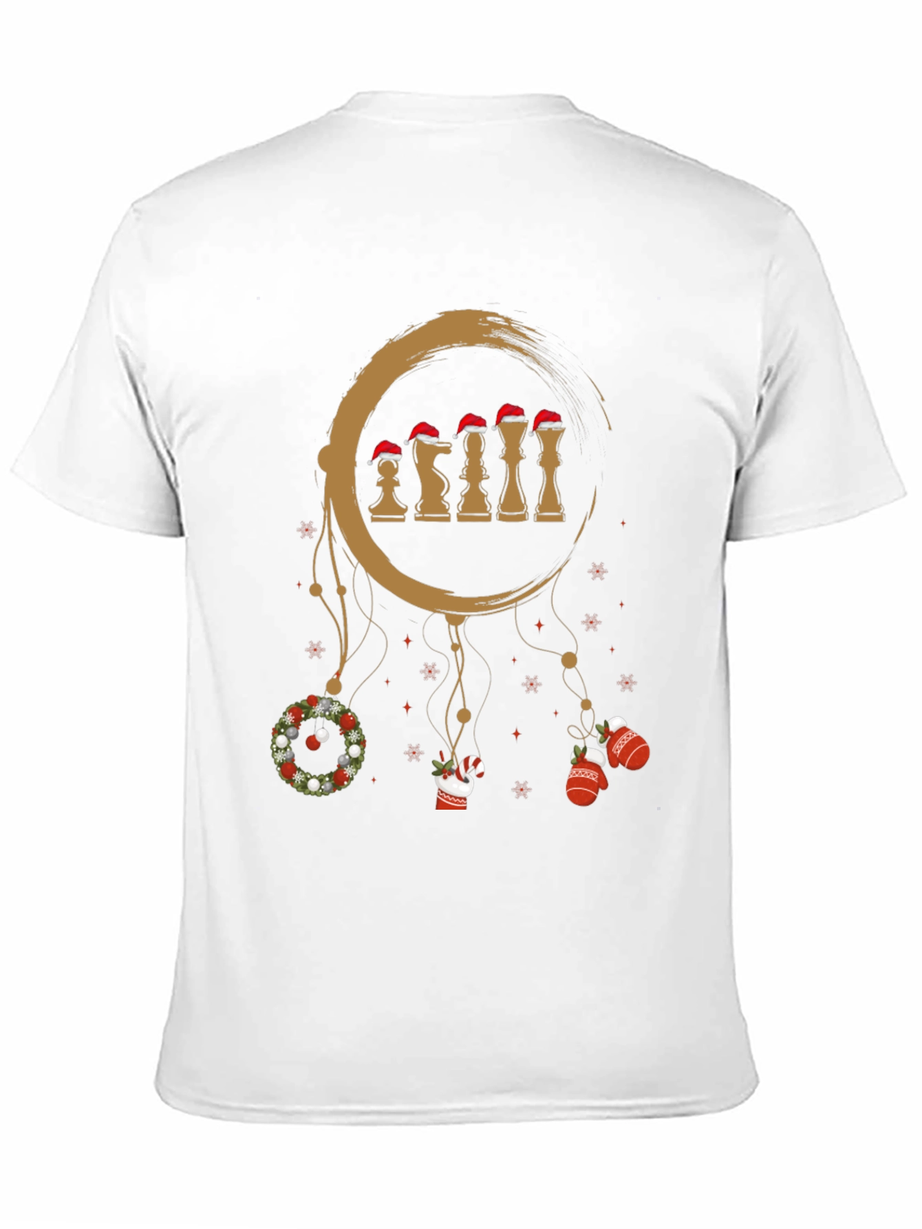 Black Festive Chess Dreamcatcher Tee - Holiday Edition view 11