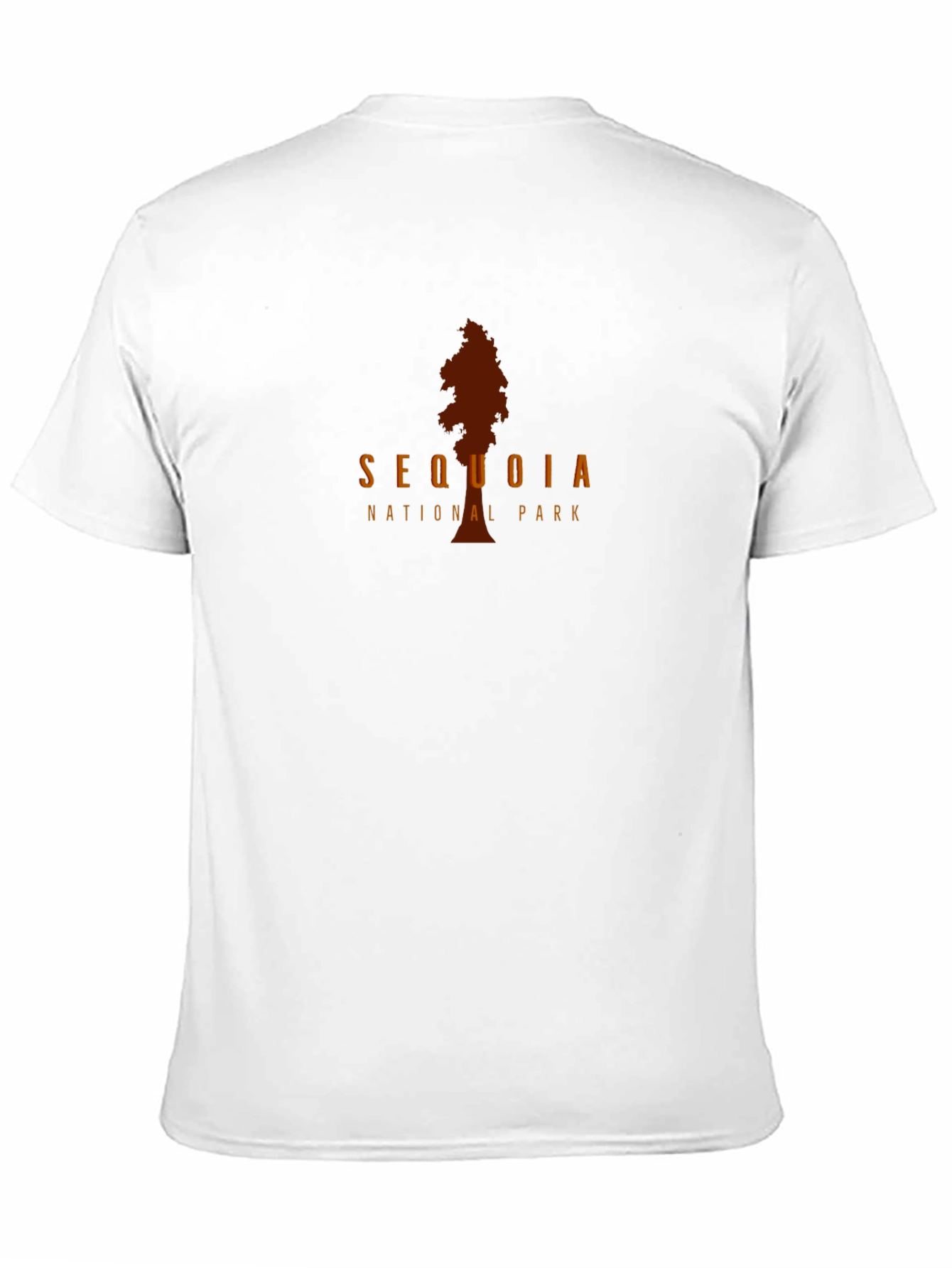 Black Sequoia National Park Tree Graphic Black T-Shirt view 11