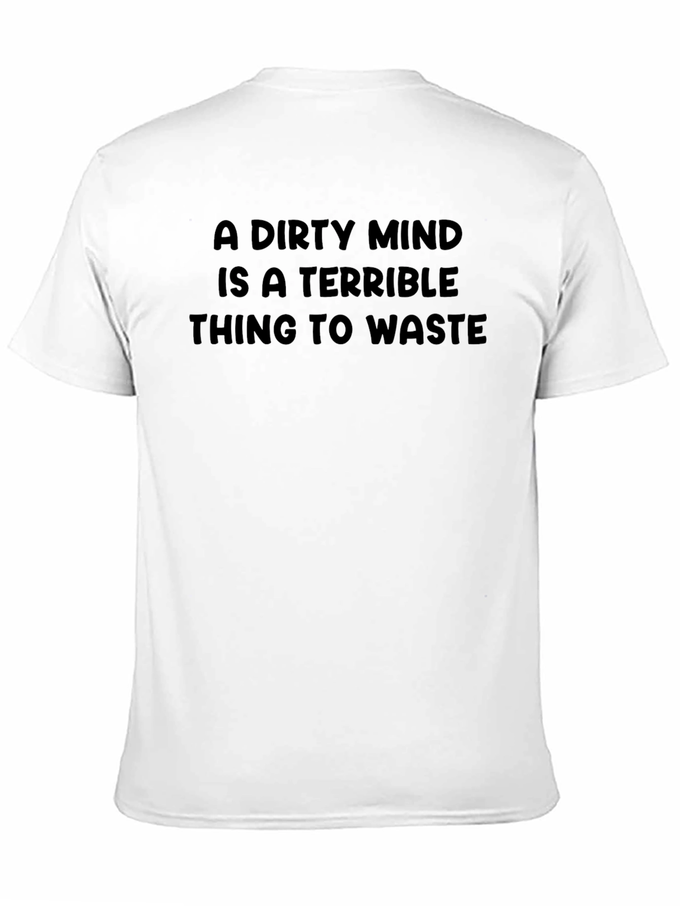 Black Dirty Mind Men's Black Graphic Tee view 11