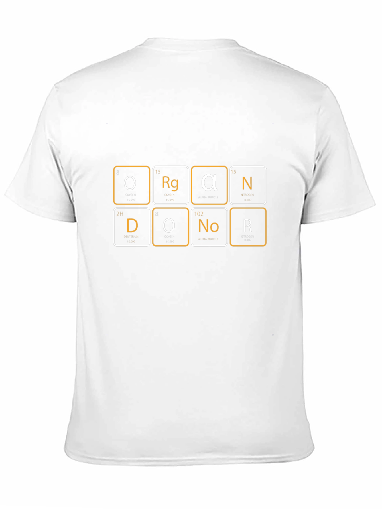 Black Organ Donor Periodic Table Black T-Shirt view 11