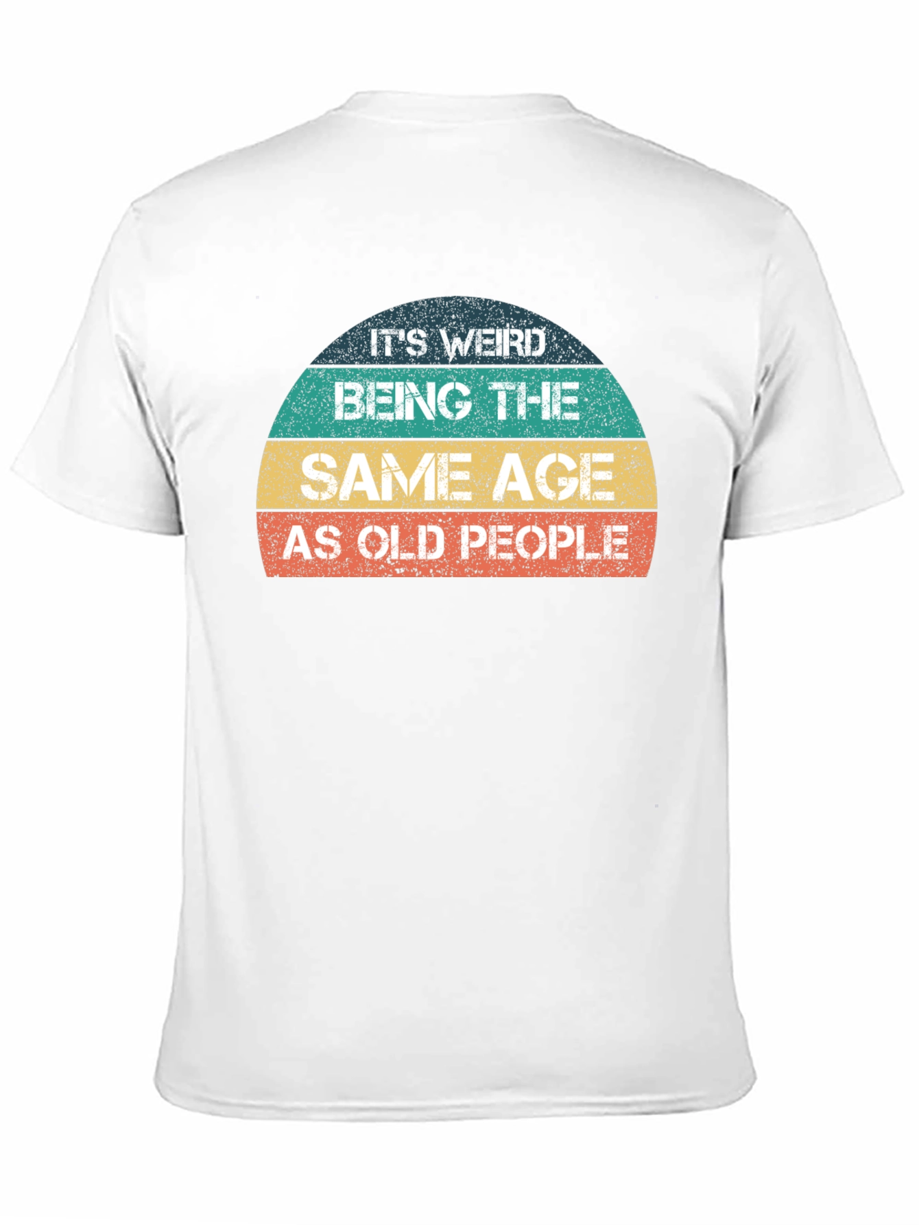 Black Funny 'Same Age As Old People' Graphic T-Shirt view 11