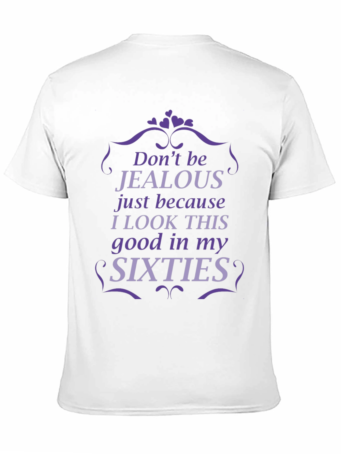 Black Funny Sixties T-Shirt - Don't Be Jealous view 11