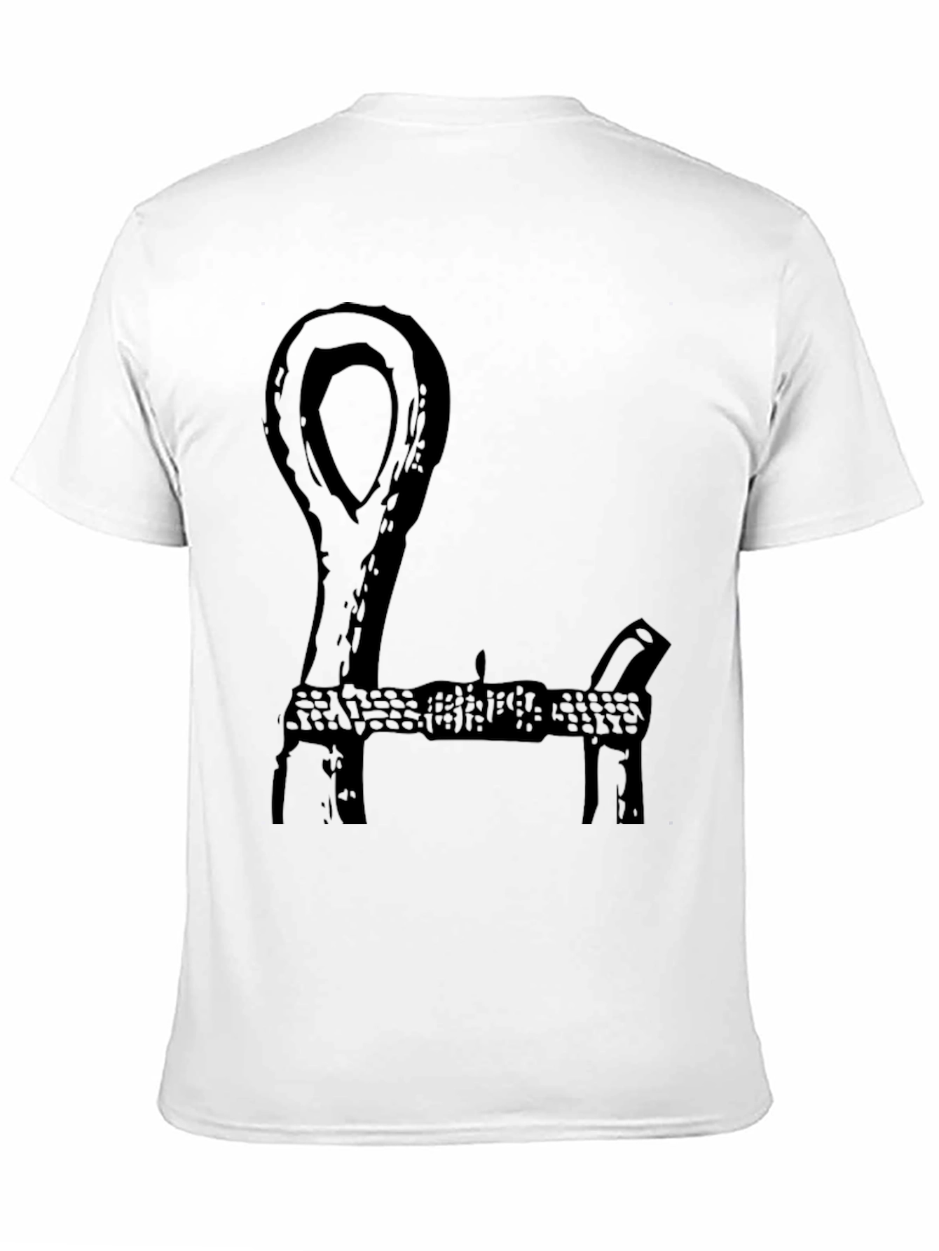 Black Unique Graphic Black T-Shirt view 11