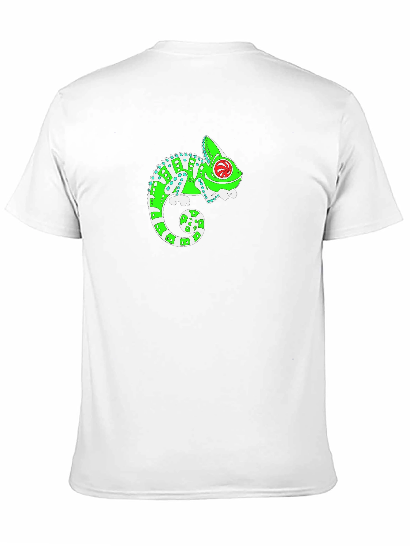 Black Funky Chameleon Graphic T-Shirt - Black view 11