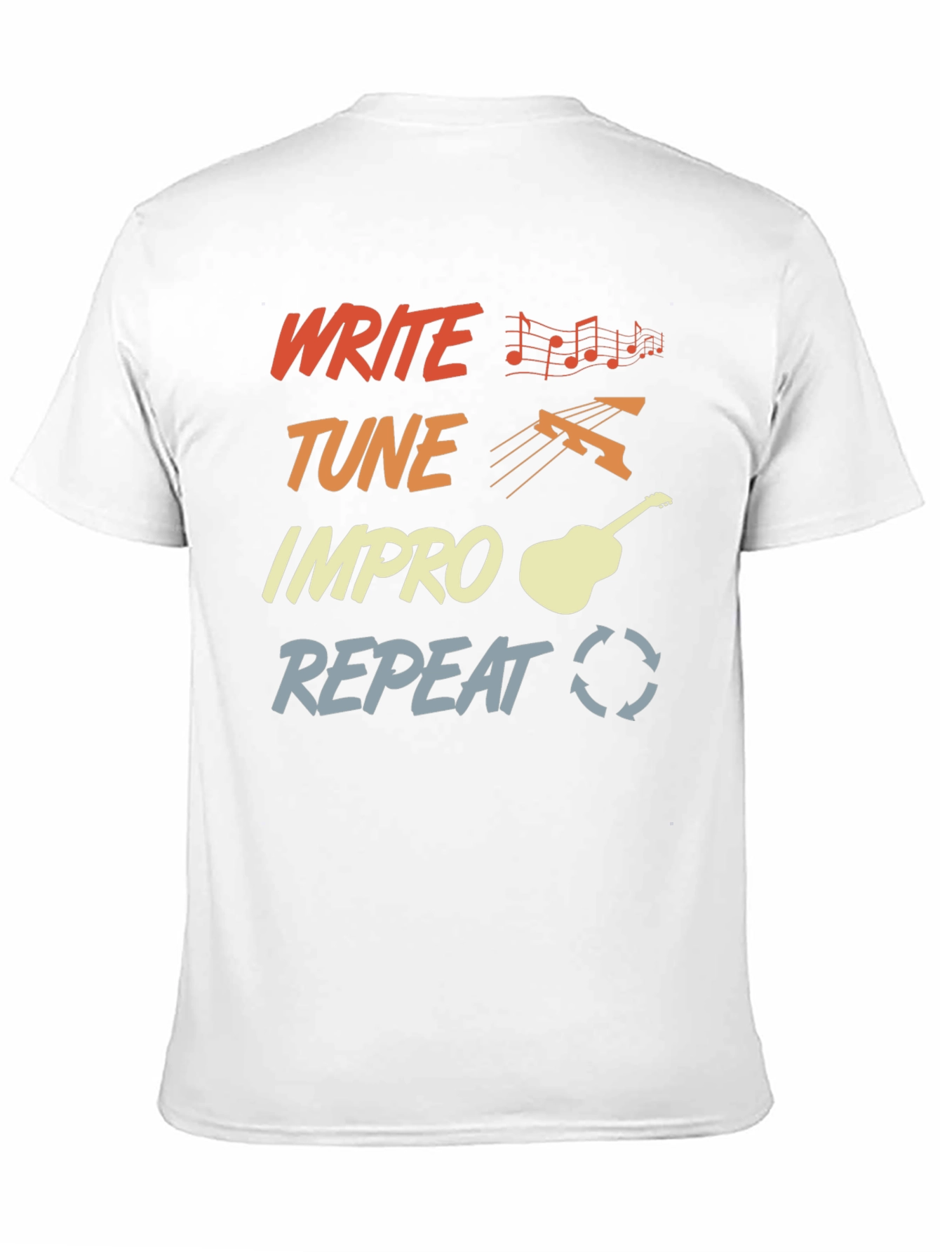 Write Tune Improv Repeat Graphic Tee - 11