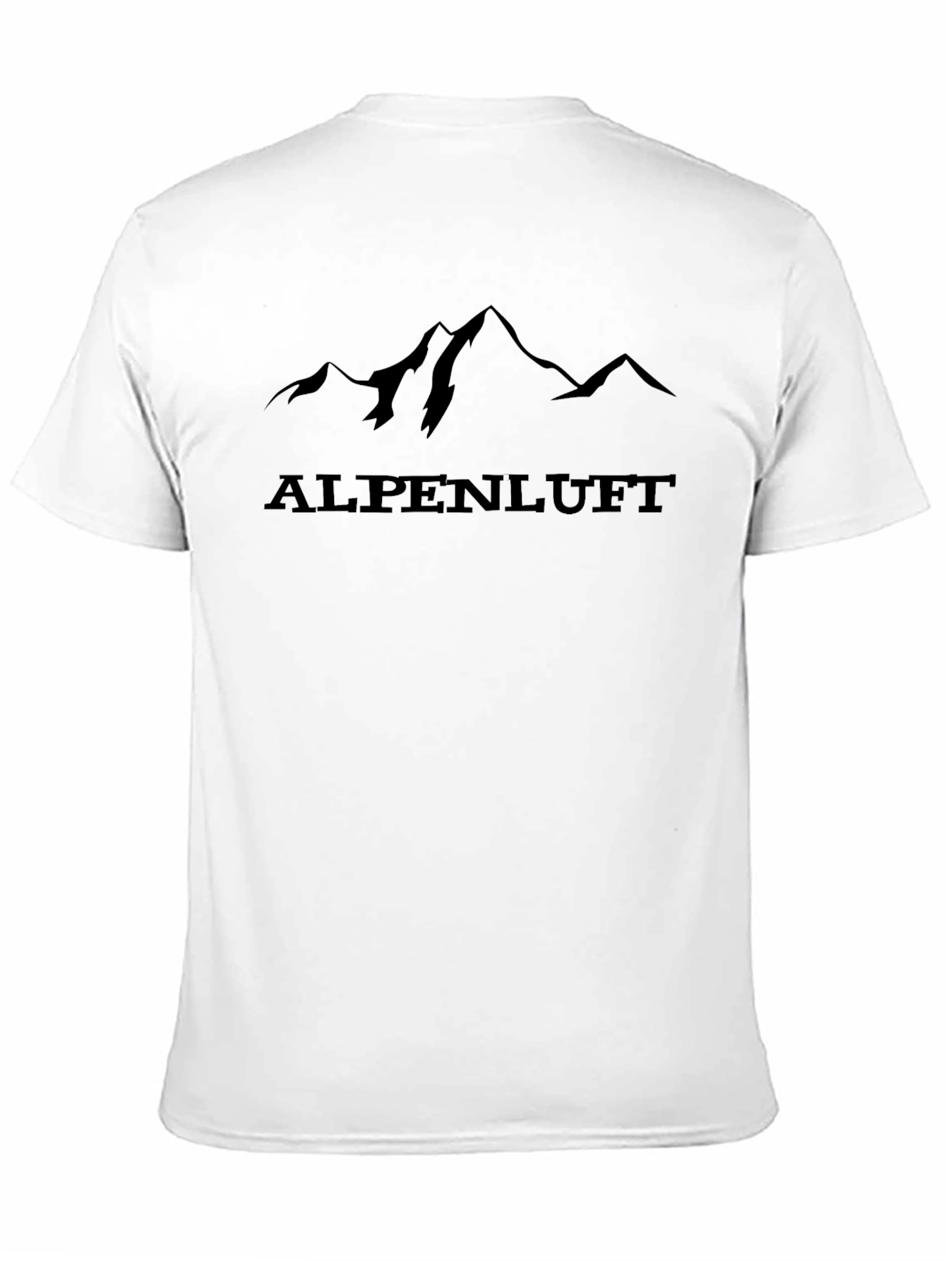 Black Alpenluft Mountain T-Shirt - Black Graphic Tee view 11