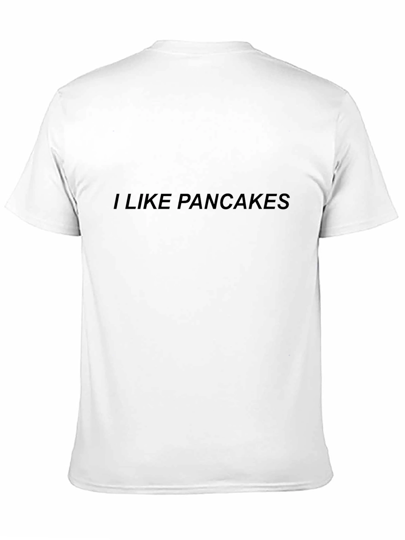Black I Like Pancakes Black T-Shirt - Novelty Tee view 11