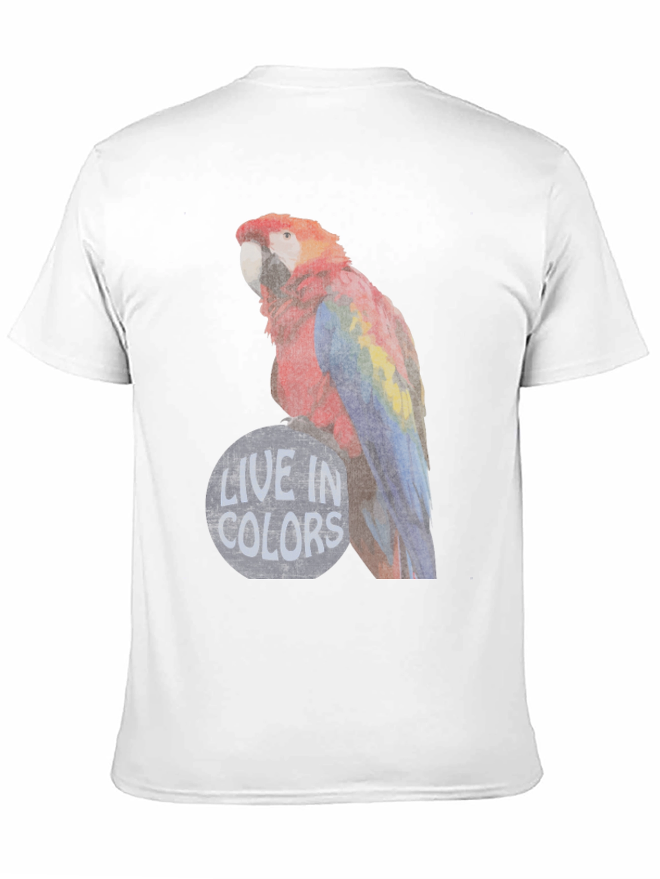 Black Live in Colors Parrot Graphic Tee view 11