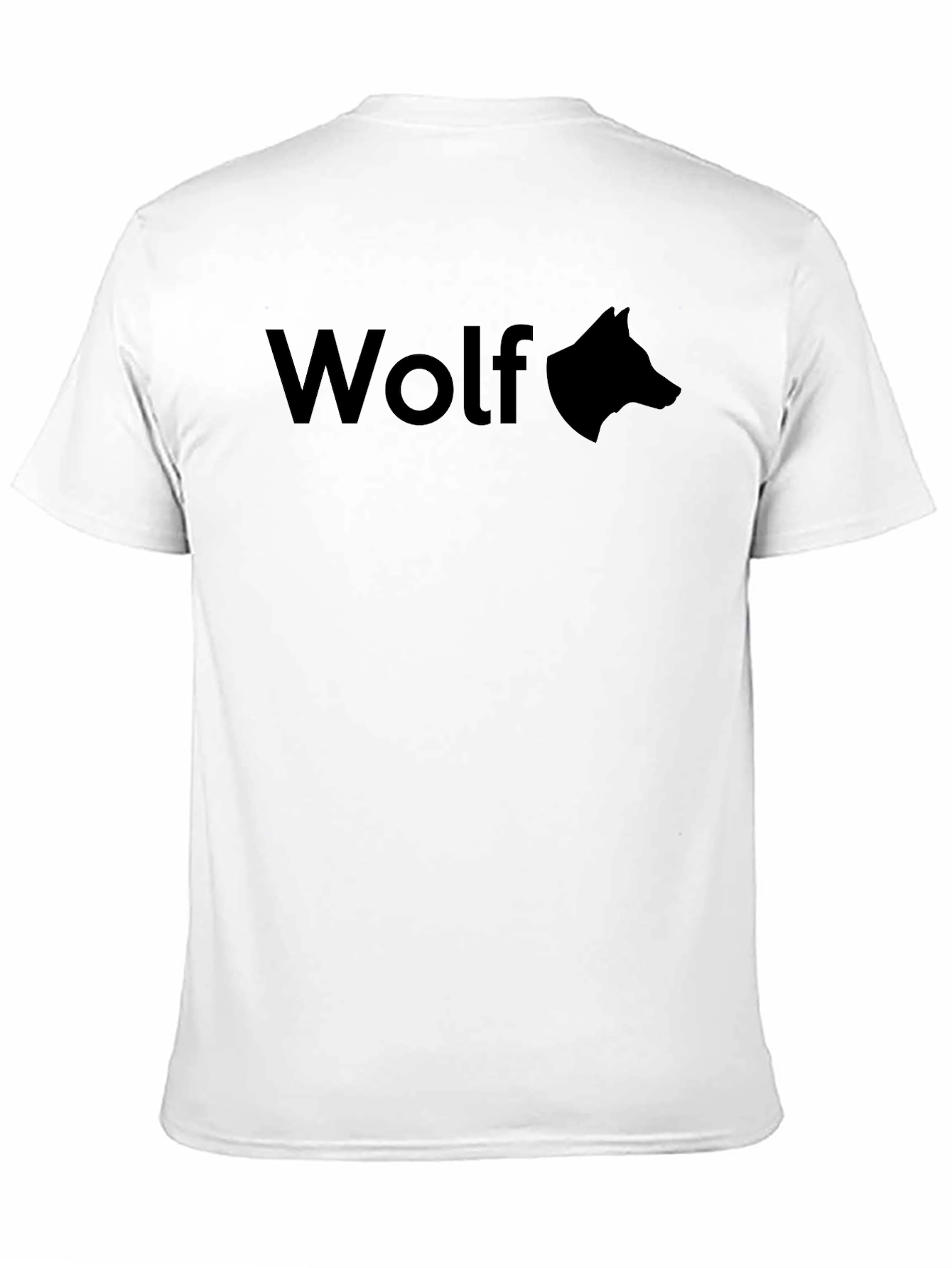 Black Wolf Graphic Tee - Men's Black T-Shirt view 11