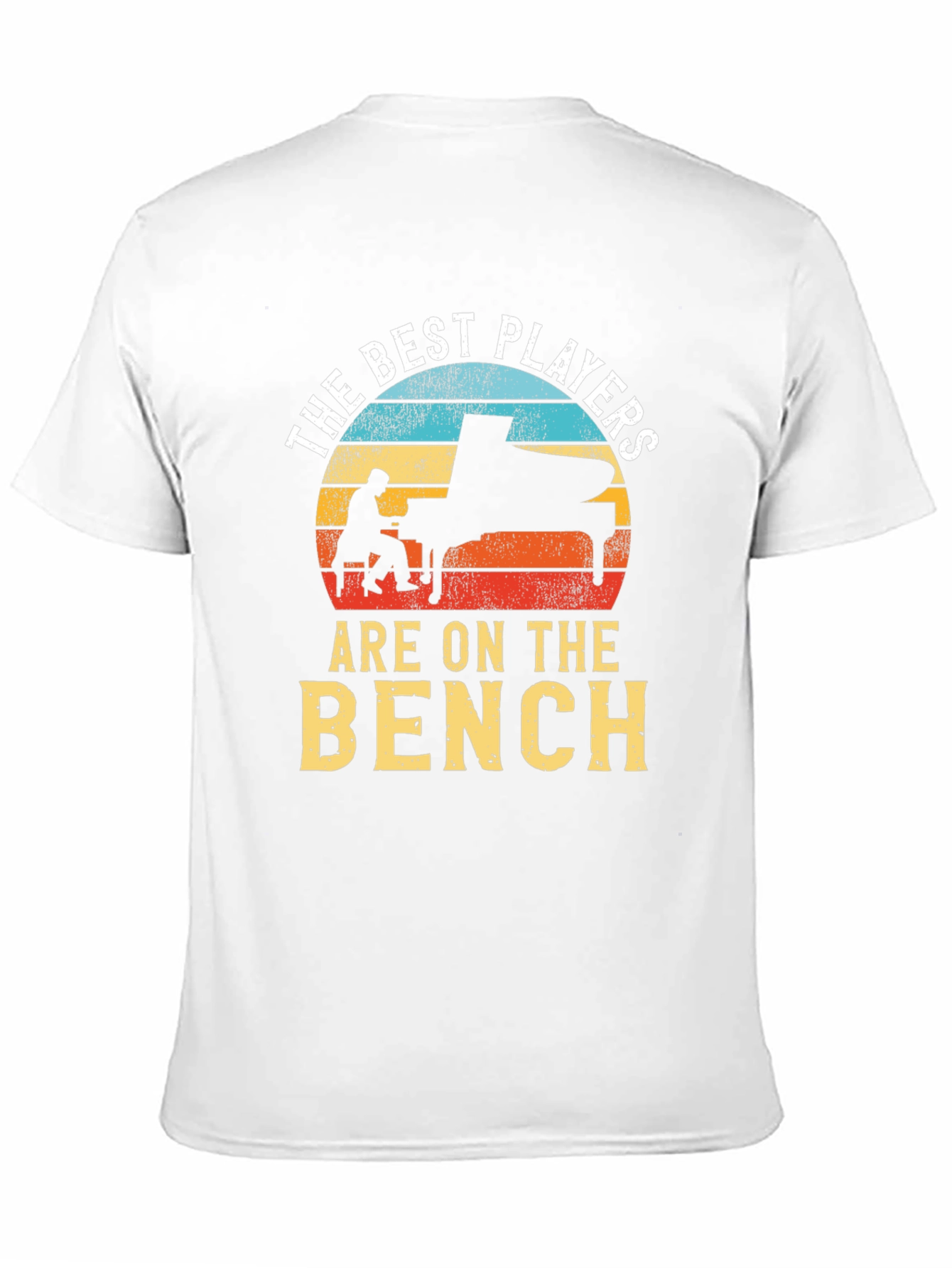Black The Best Players are on the Bench T-Shirt - Piano Lover view 11