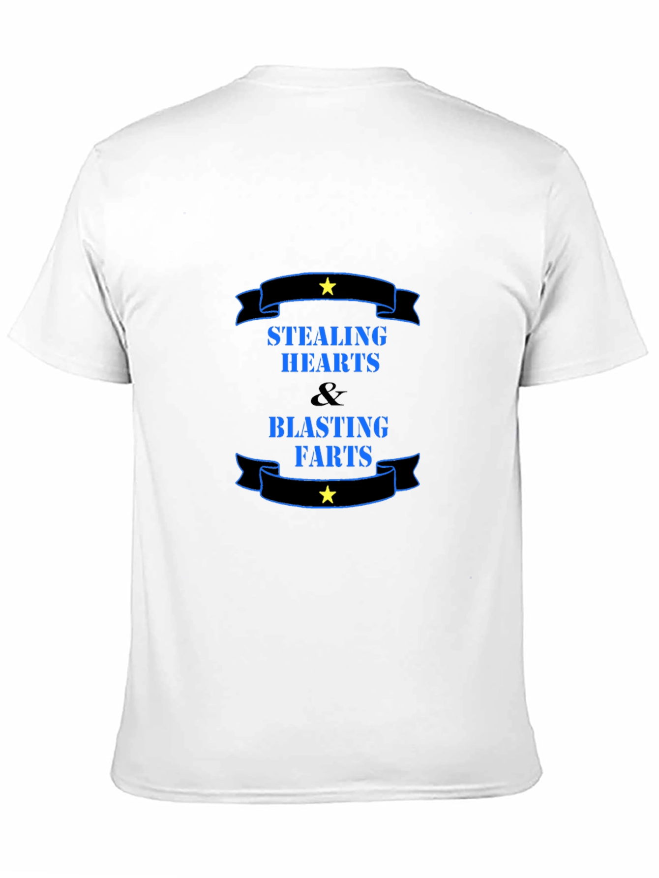 Black Stealing Hearts & Blasting Farts Black Graphic Tee view 11
