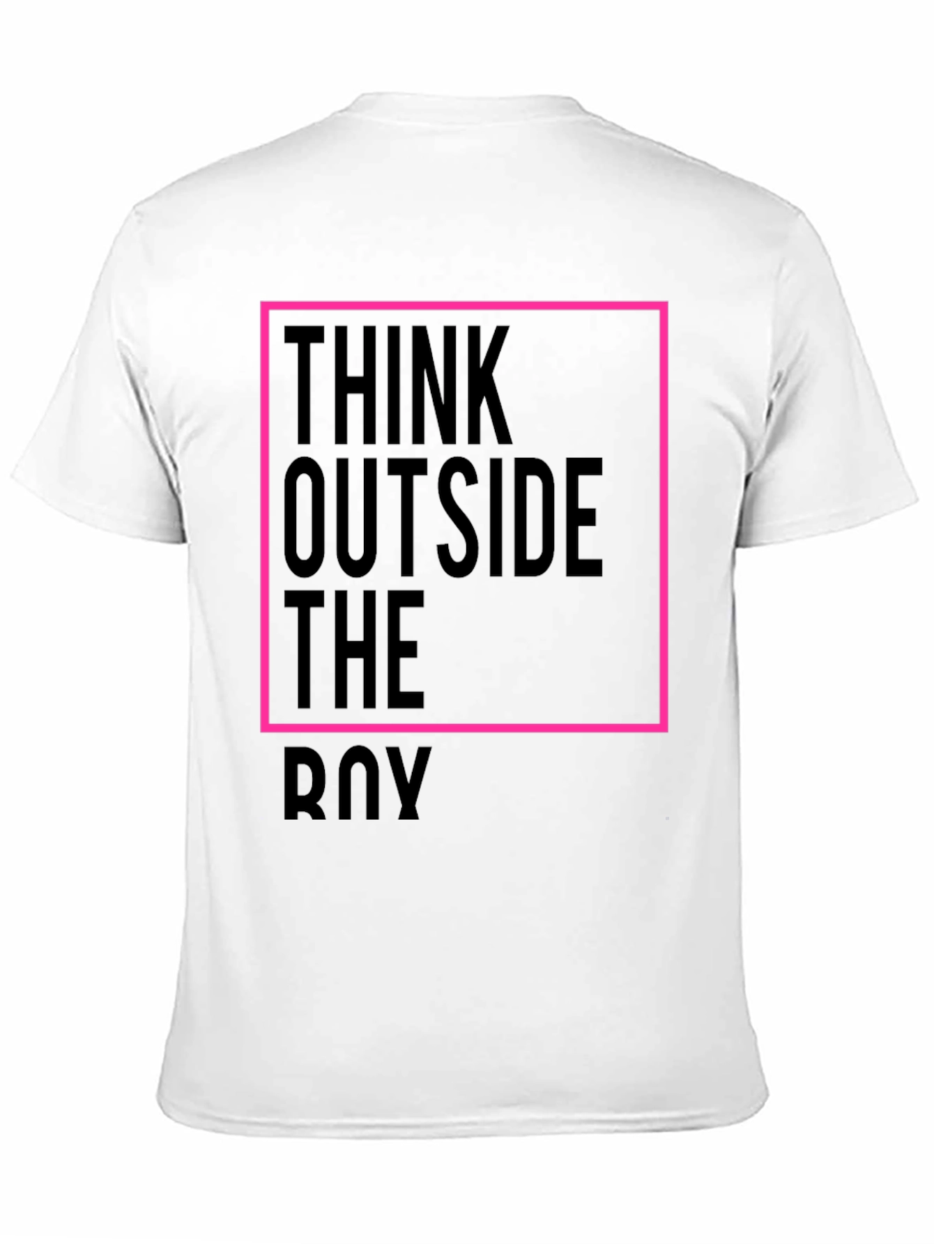 Black Think Outside the Box Black Graphic Tee view 11