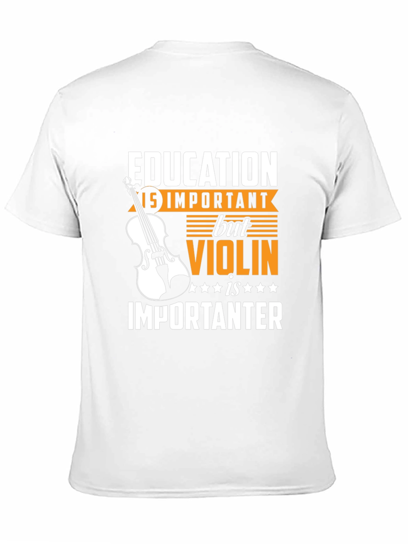 Black Education Violin is Importanter T-Shirt view 11
