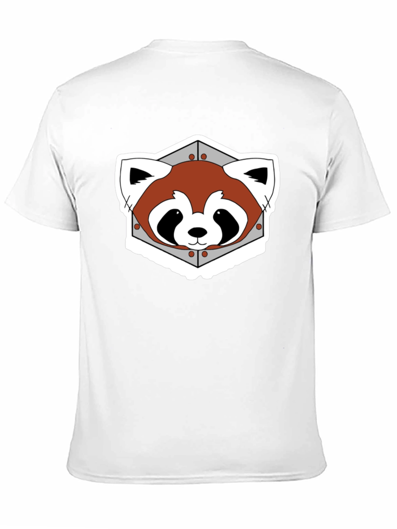 Black Red Panda Graphic Tee - Black Cotton Blend view 11