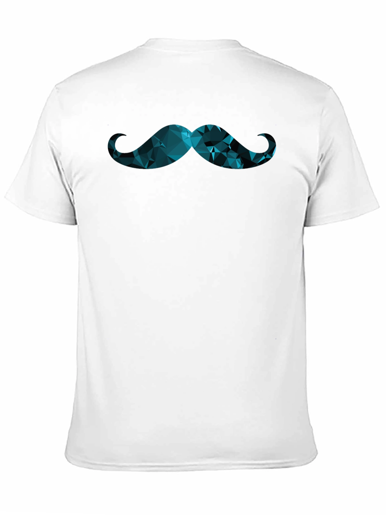 Black Geometric Mustache Graphic Tee view 11