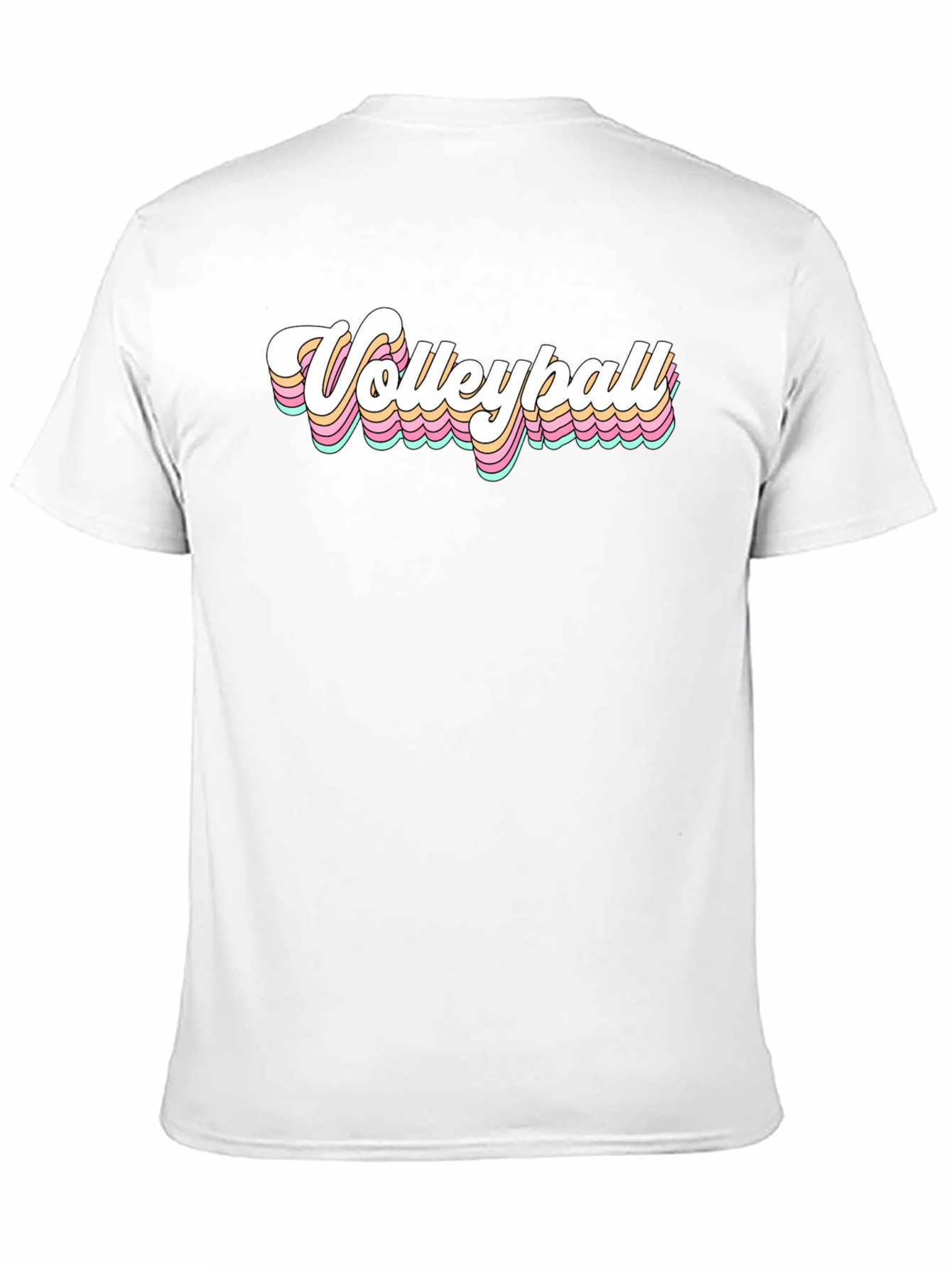 Black Retro Volleyball T-Shirt - Classic Style view 11