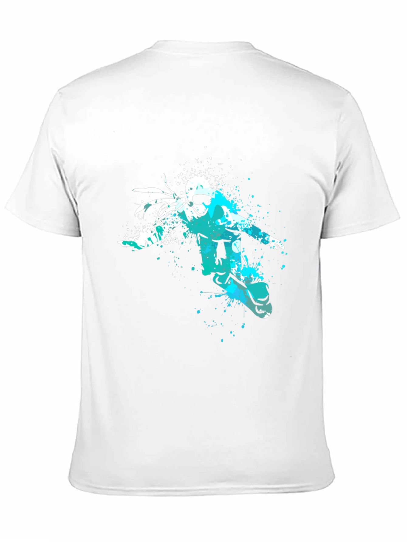 Black Snowboarder Graphic Tee - Black Cotton Comfort view 11