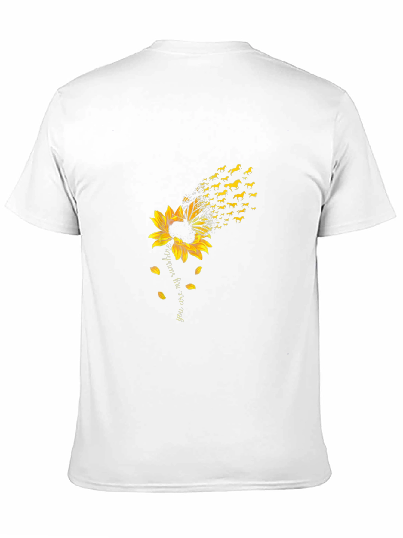 Black Sunflower Dachshund T-Shirt - You are My Sunshine view 11