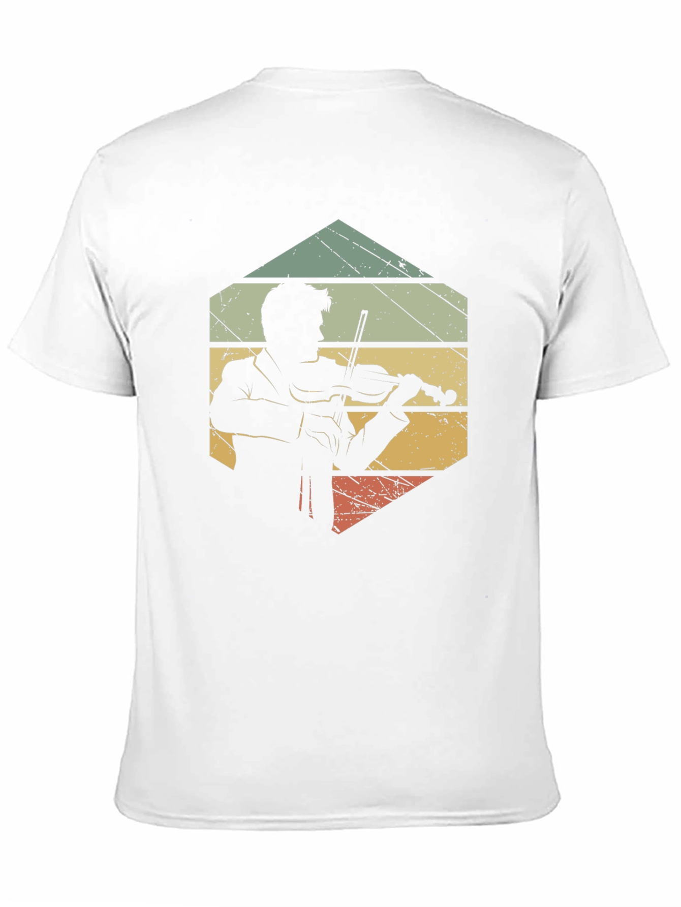 Black Vintage Violinist T-Shirt - Retro Musician Tee view 11