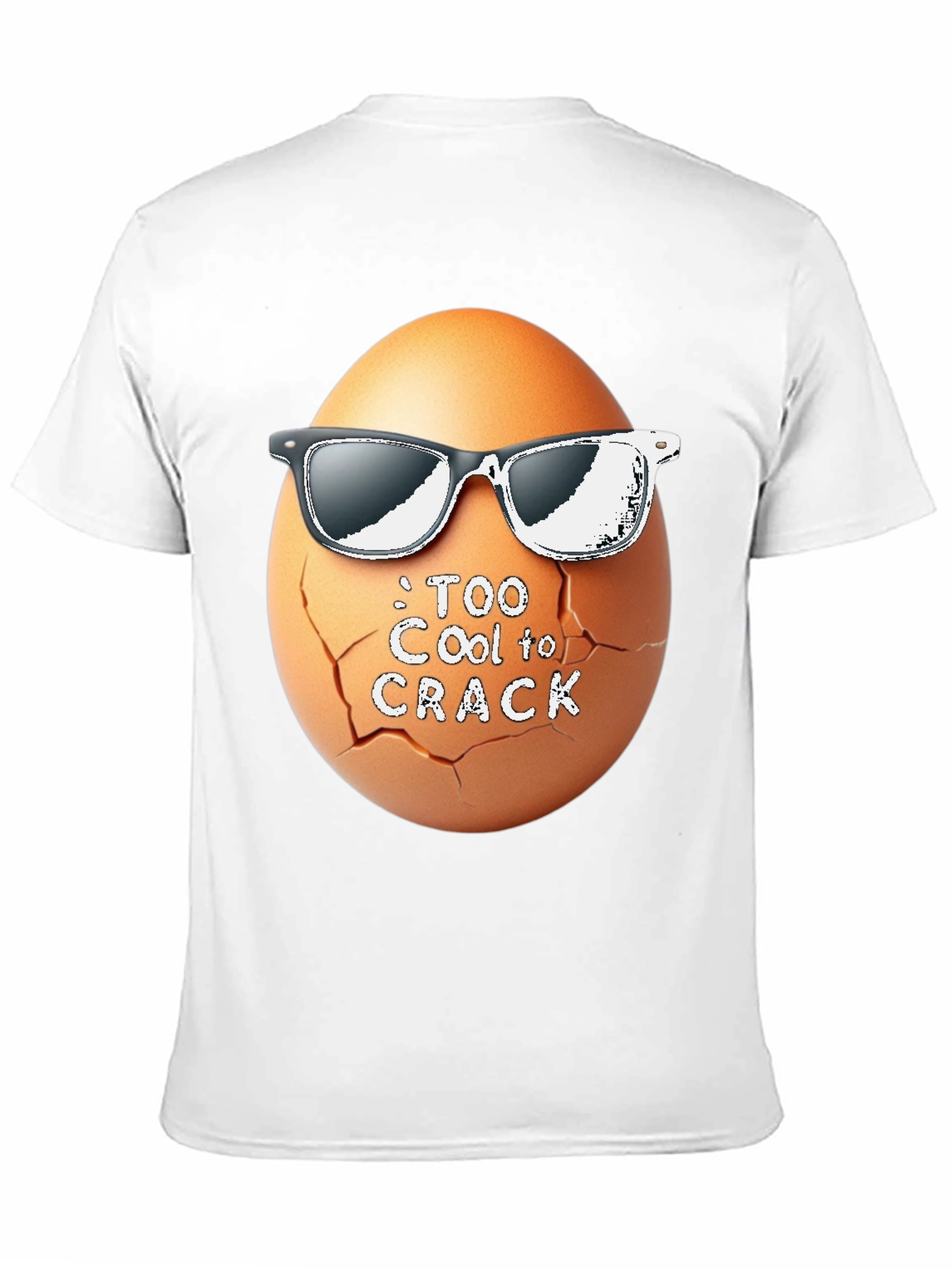 Black Too Cool To Crack T-Shirt Funny Egg with Shades view 11