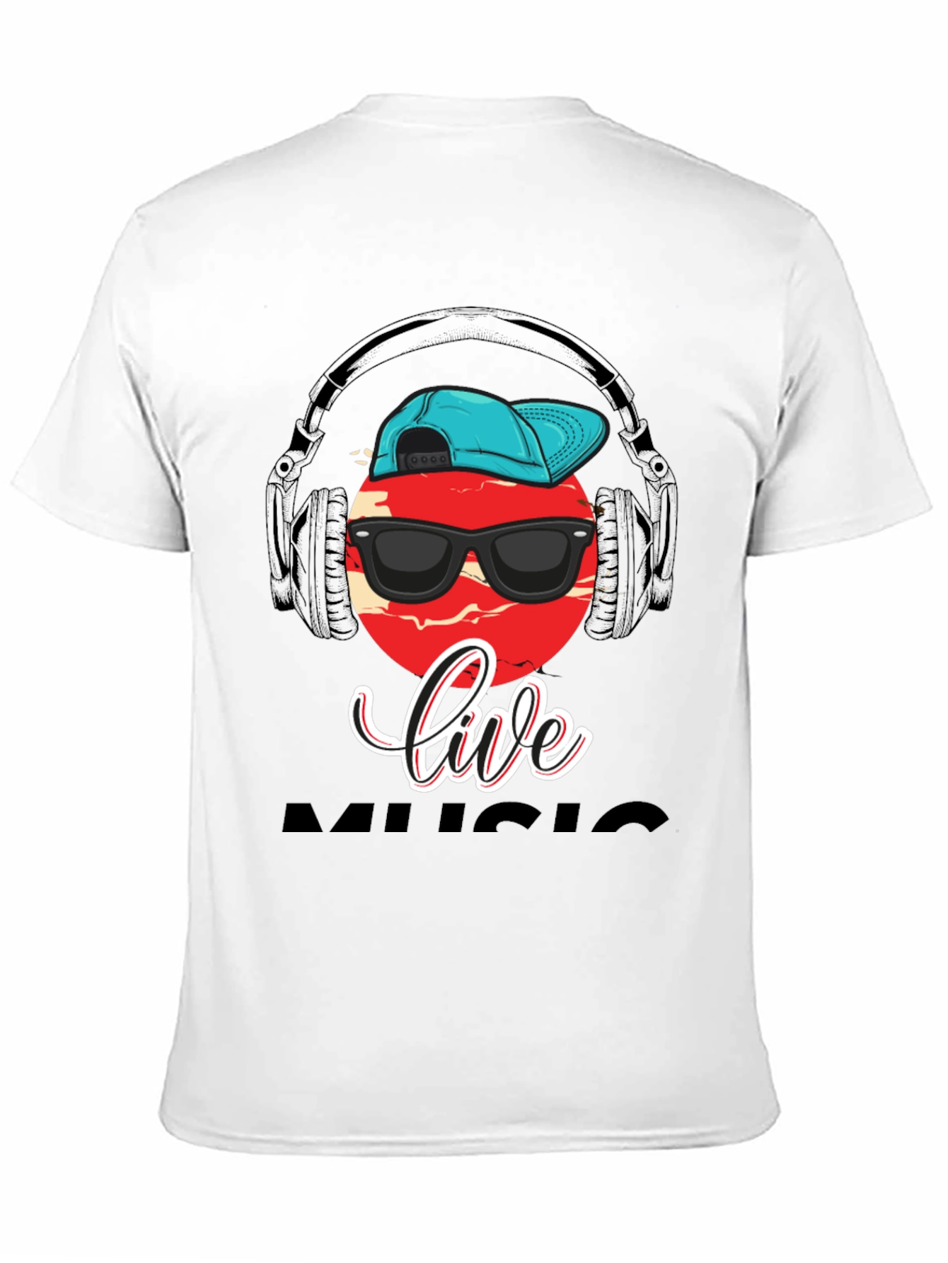 Black Live Music Graphic Print T-Shirt view 11