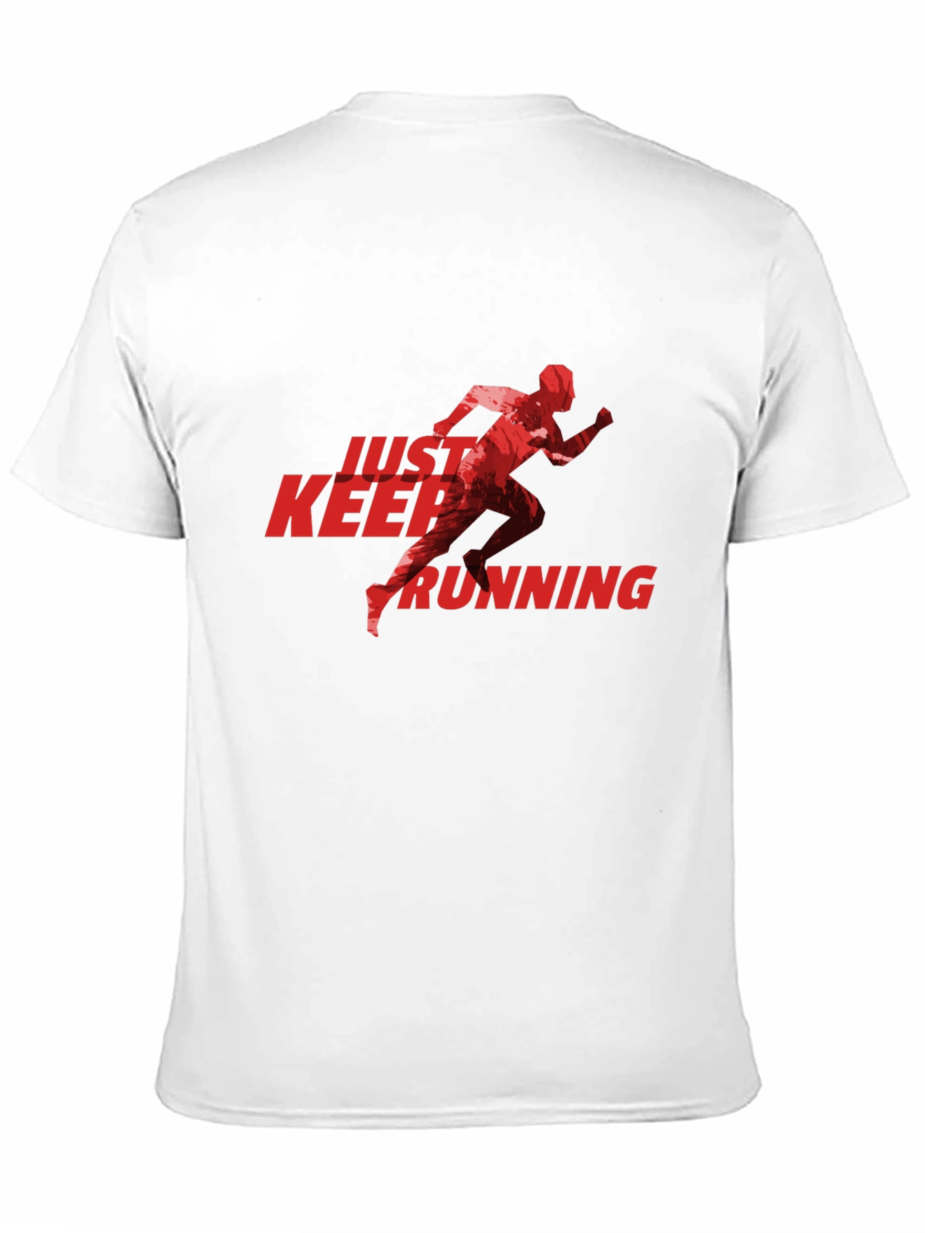 Black Just Keep Running Graphic Tee - Black view 11