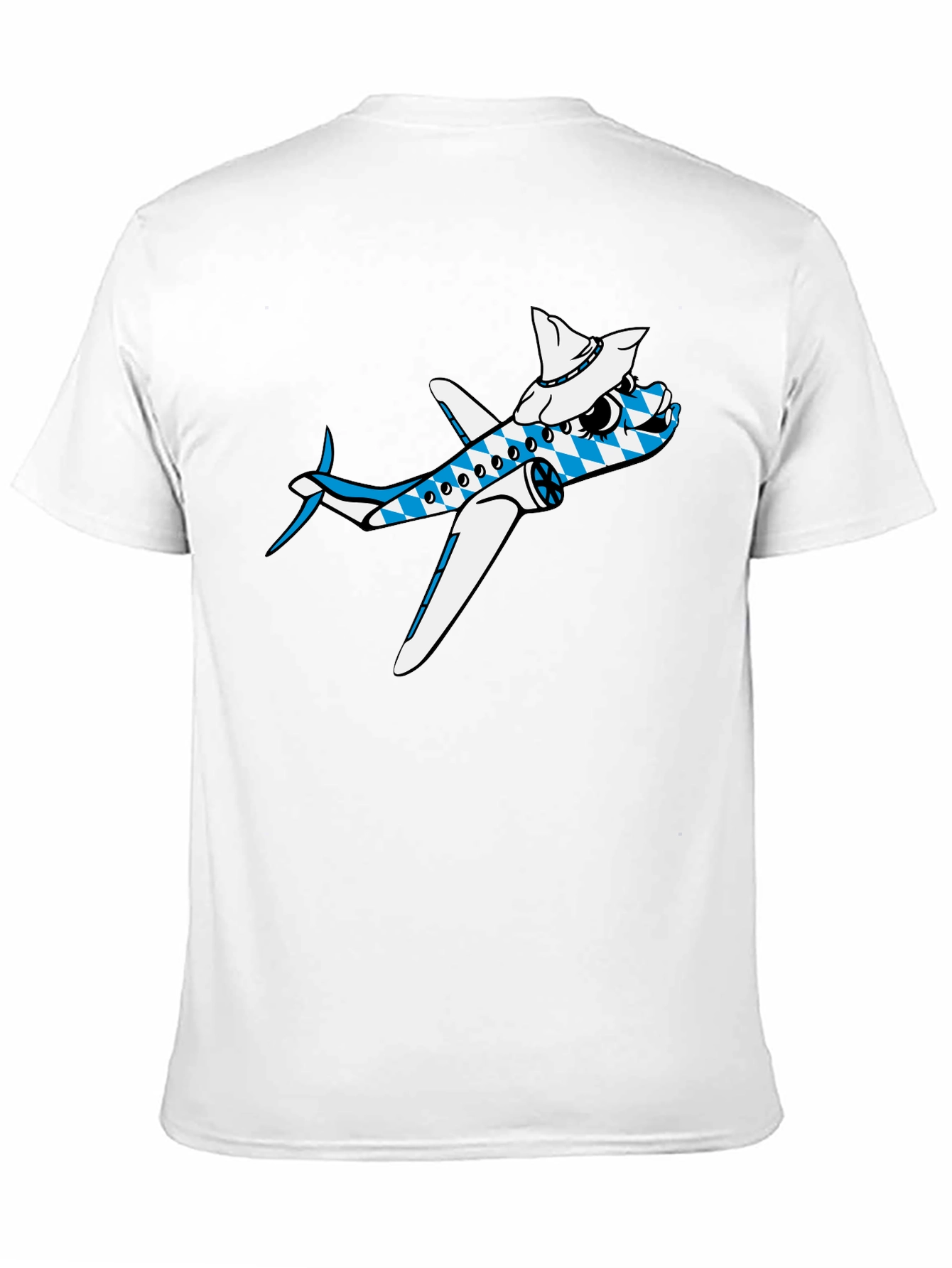 Black Cartoon Airplane Tee view 11