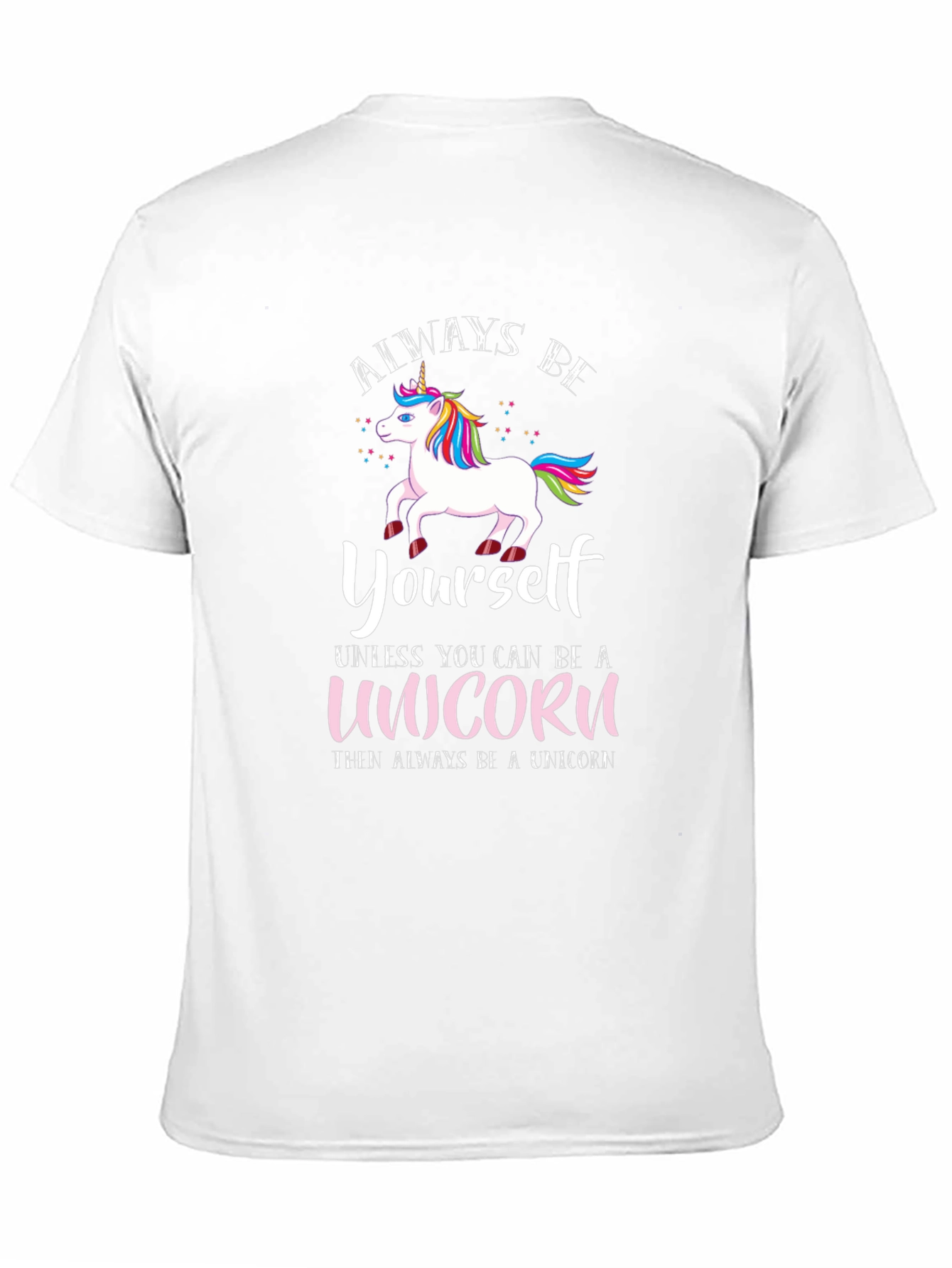 Black Always Be Yourself Unicorn T-Shirt view 11