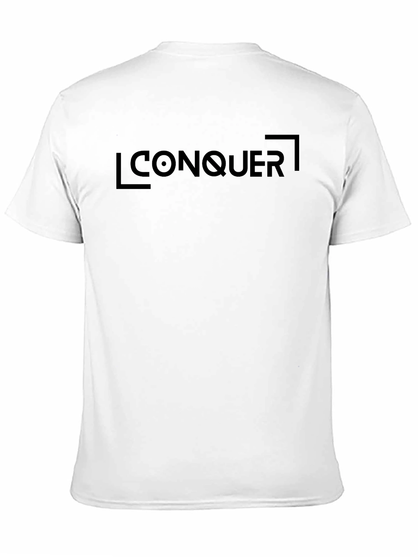Black Conquer Graphic Tee - Black Cotton Comfort view 11