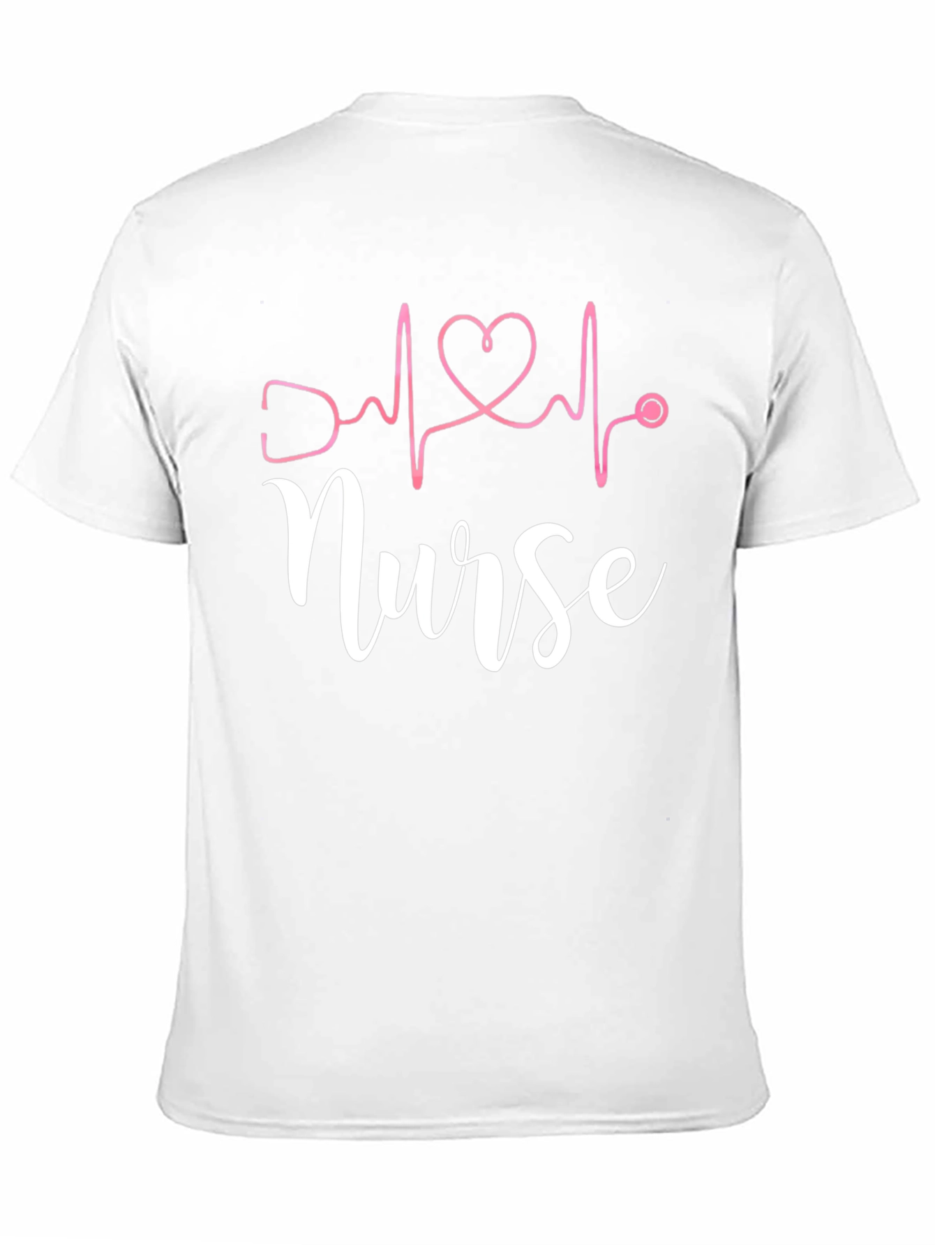Black Nurse Heartbeat T-Shirt - Black view 11