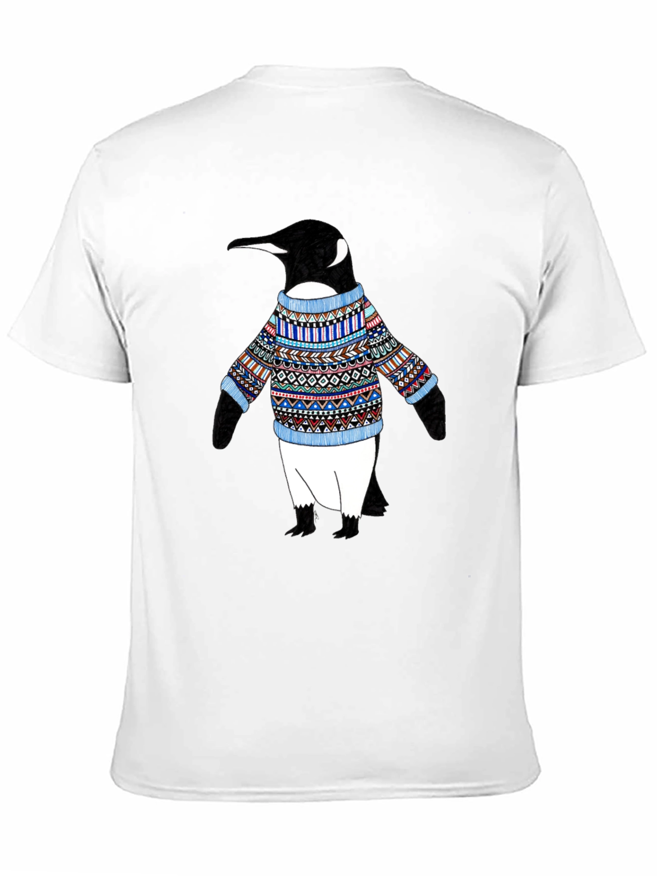 Black Penguin Sweater T-Shirt - Black view 11
