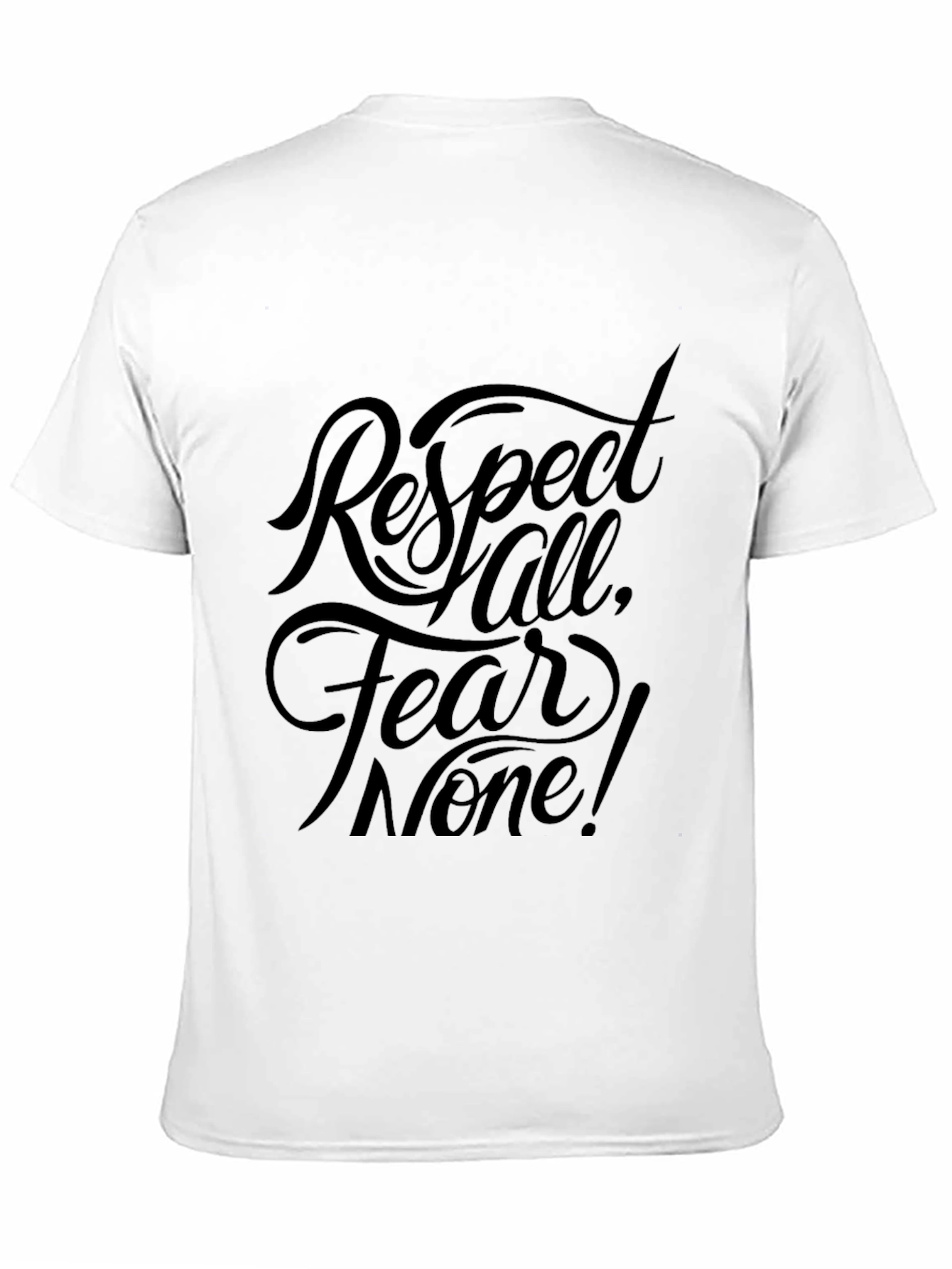 Black Respect All, Fear None Black Graphic Tee view 11